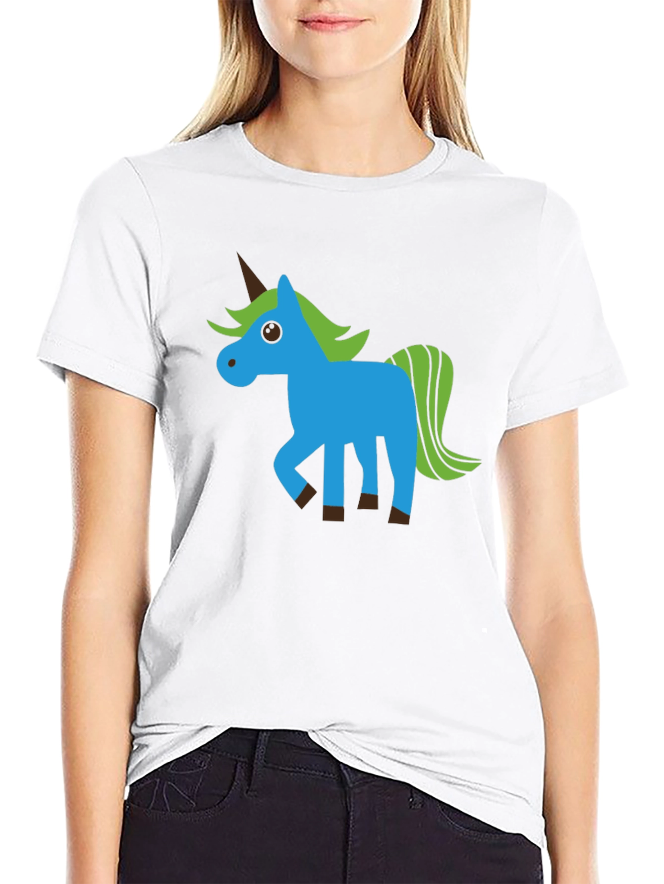 Unicorn Graphic Black T-Shirt