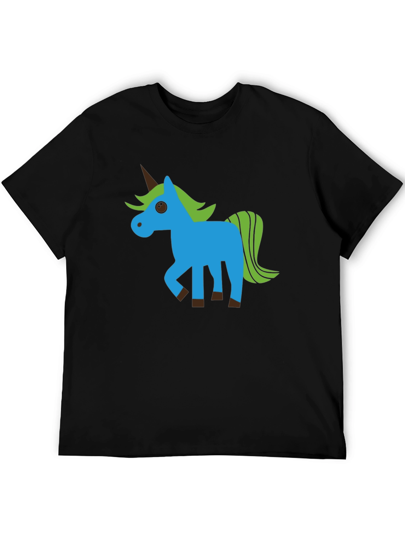 Unicorn Graphic Black T-Shirt