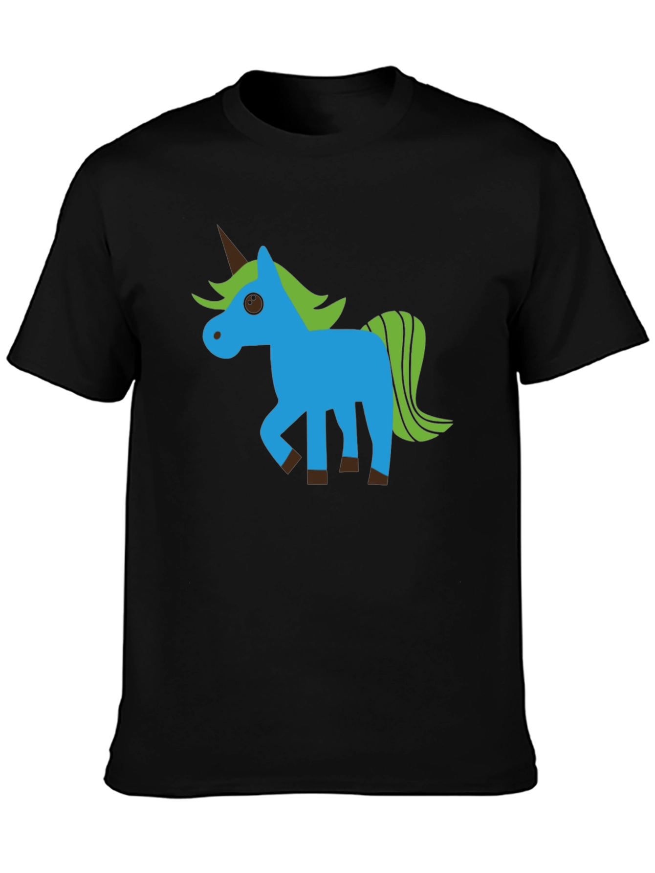 Unicorn Graphic Black T-Shirt