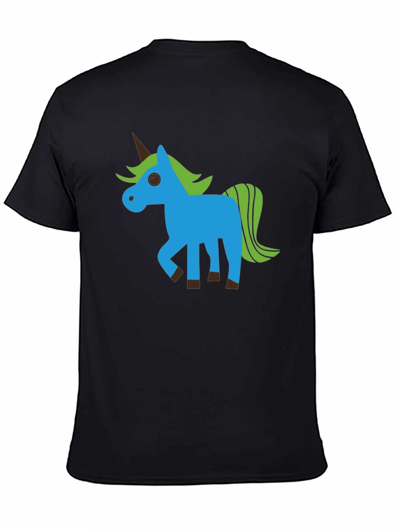 Unicorn Graphic Black T-Shirt