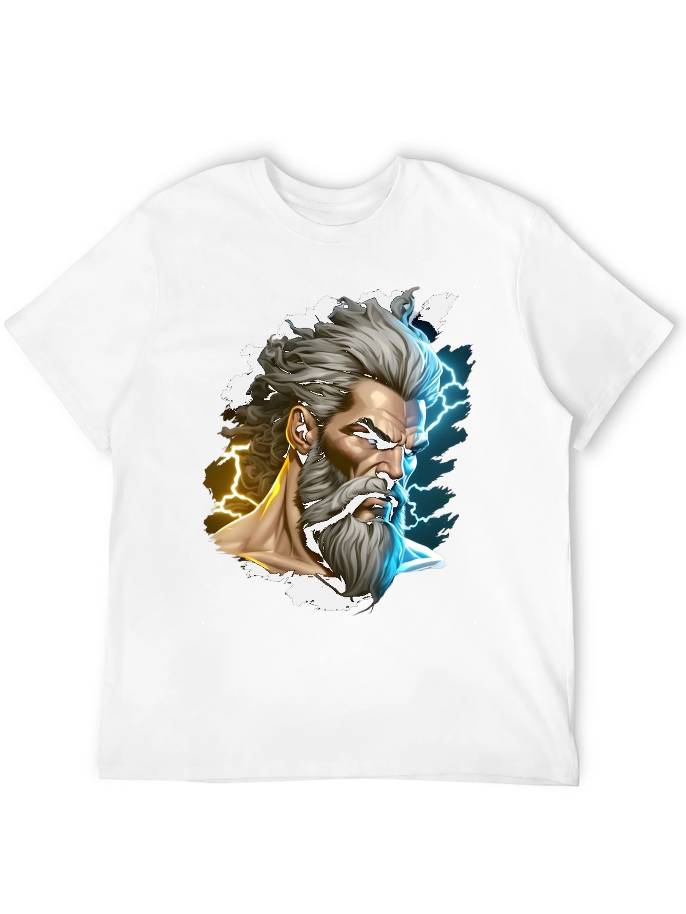 Zeus Graphic Tee - Mythic Thunder God T-Shirt