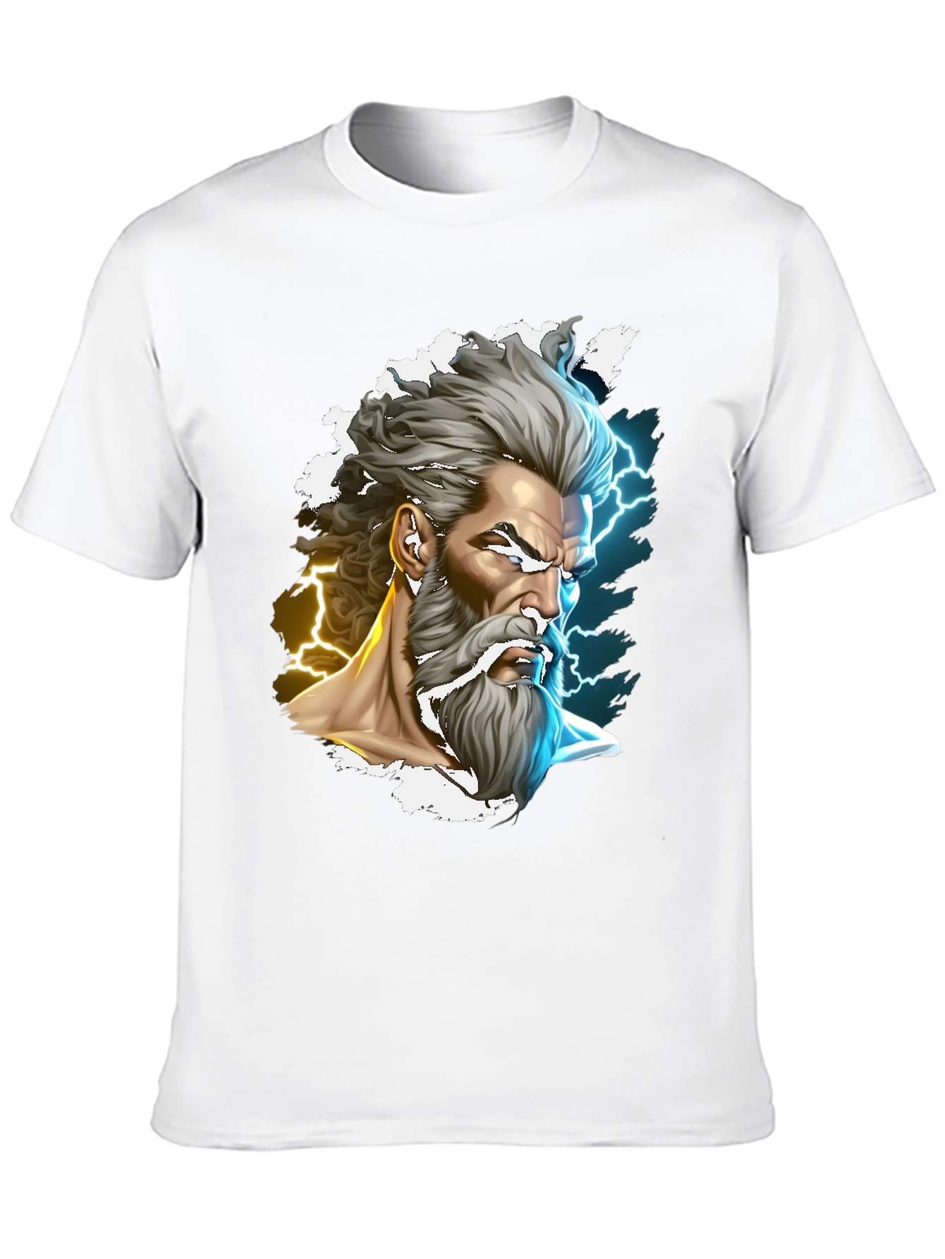 Zeus Graphic Tee - Mythic Thunder God T-Shirt