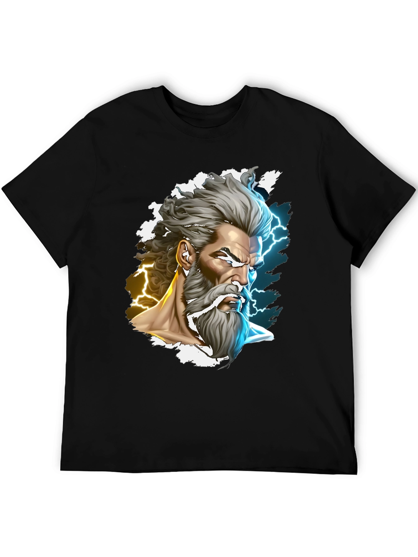 Zeus Graphic Tee - Mythic Thunder God T-Shirt