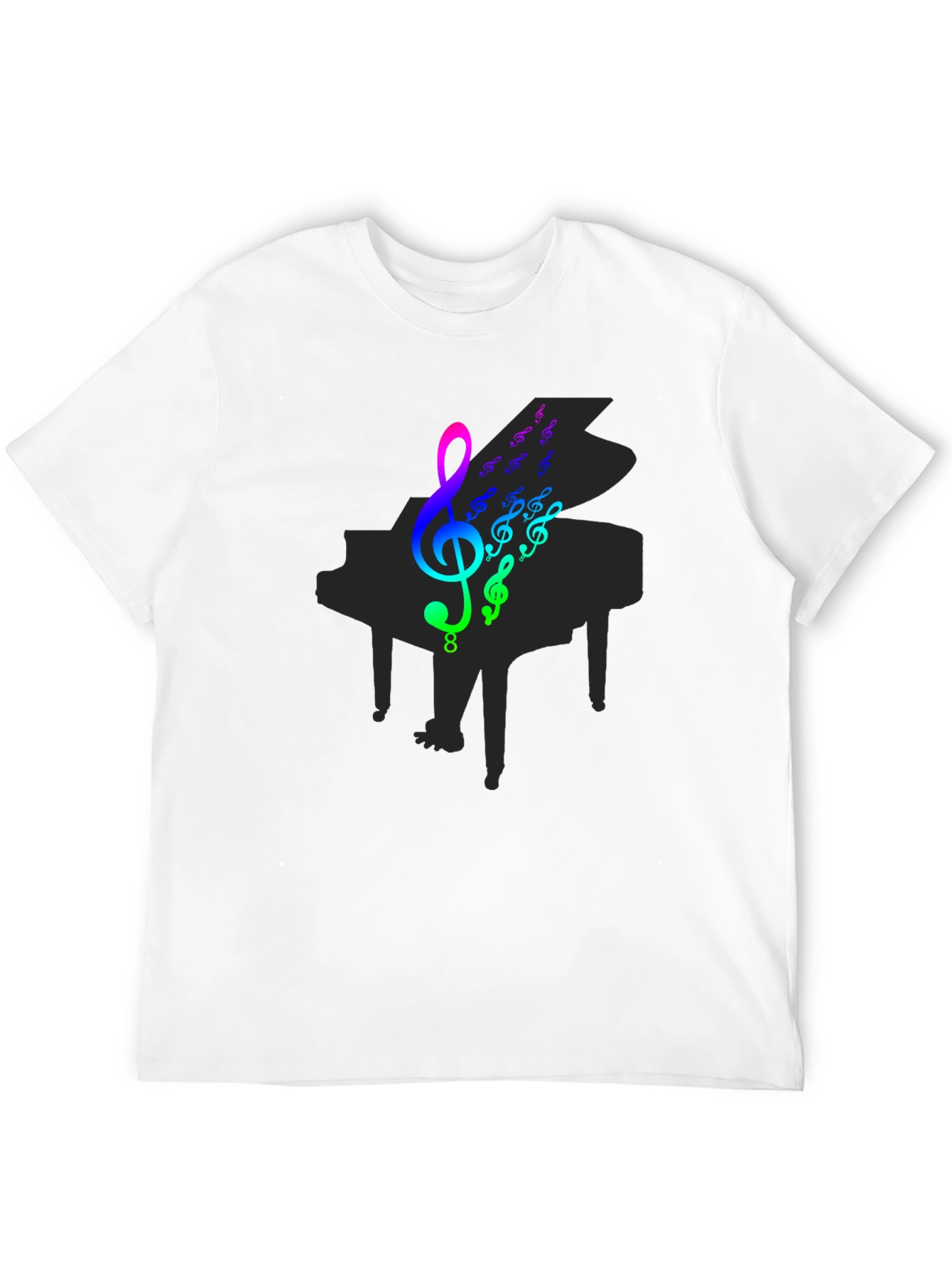 Musical Piano Graphic T-Shirt
