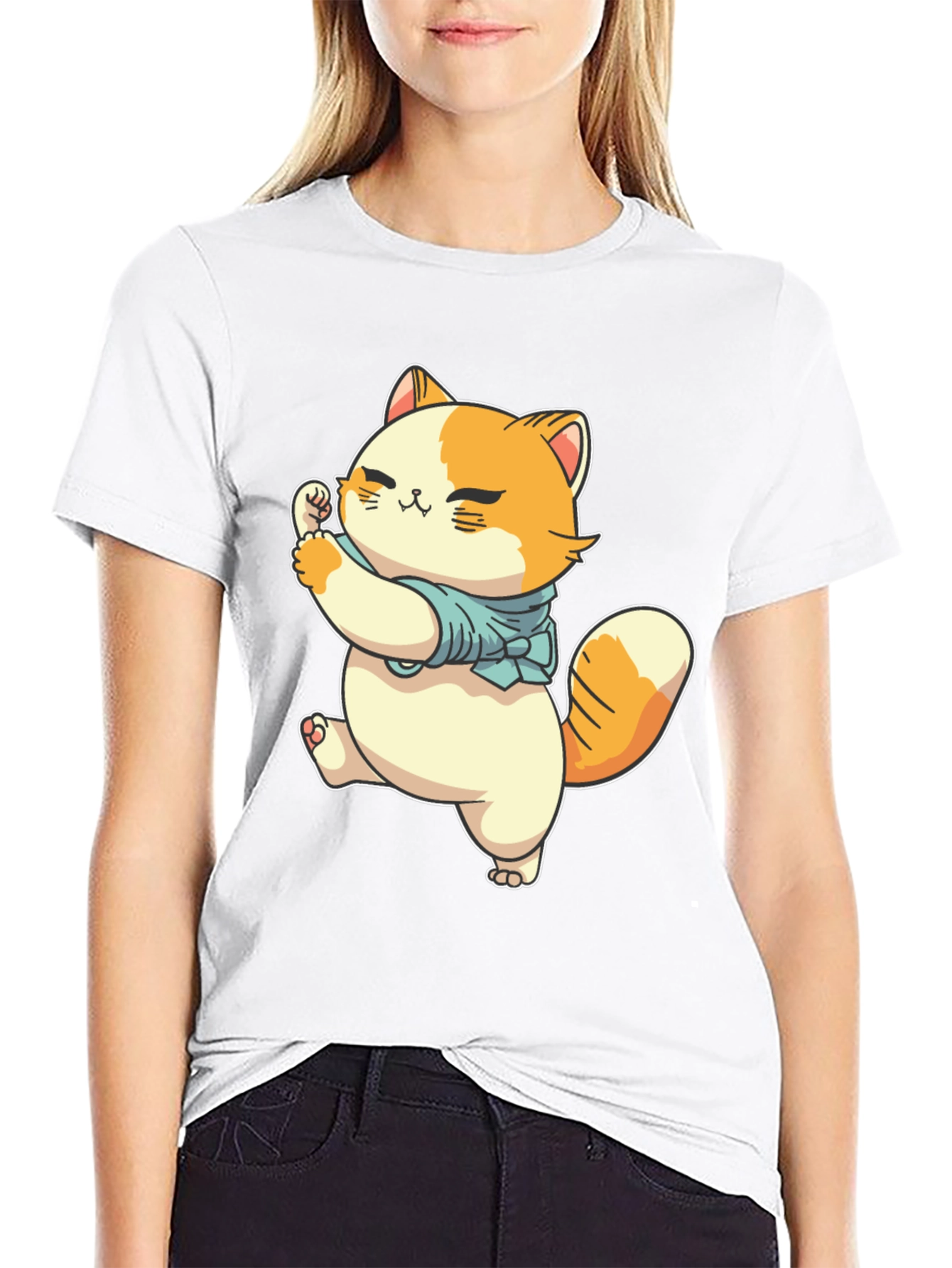Cute Cat Graphic Tee - Unisex