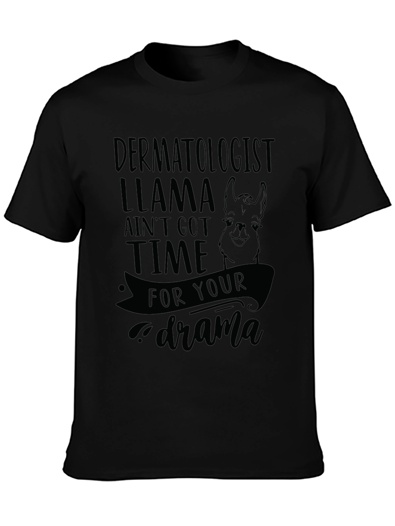 Dermatologist Llama Funny Graphic T-Shirt
