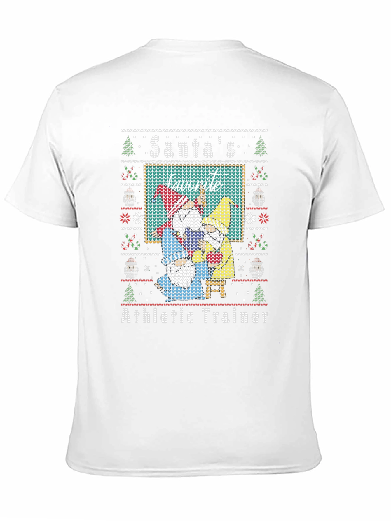 Santas Favorite Athletic Trainer Ugly Christmas T-Shirt