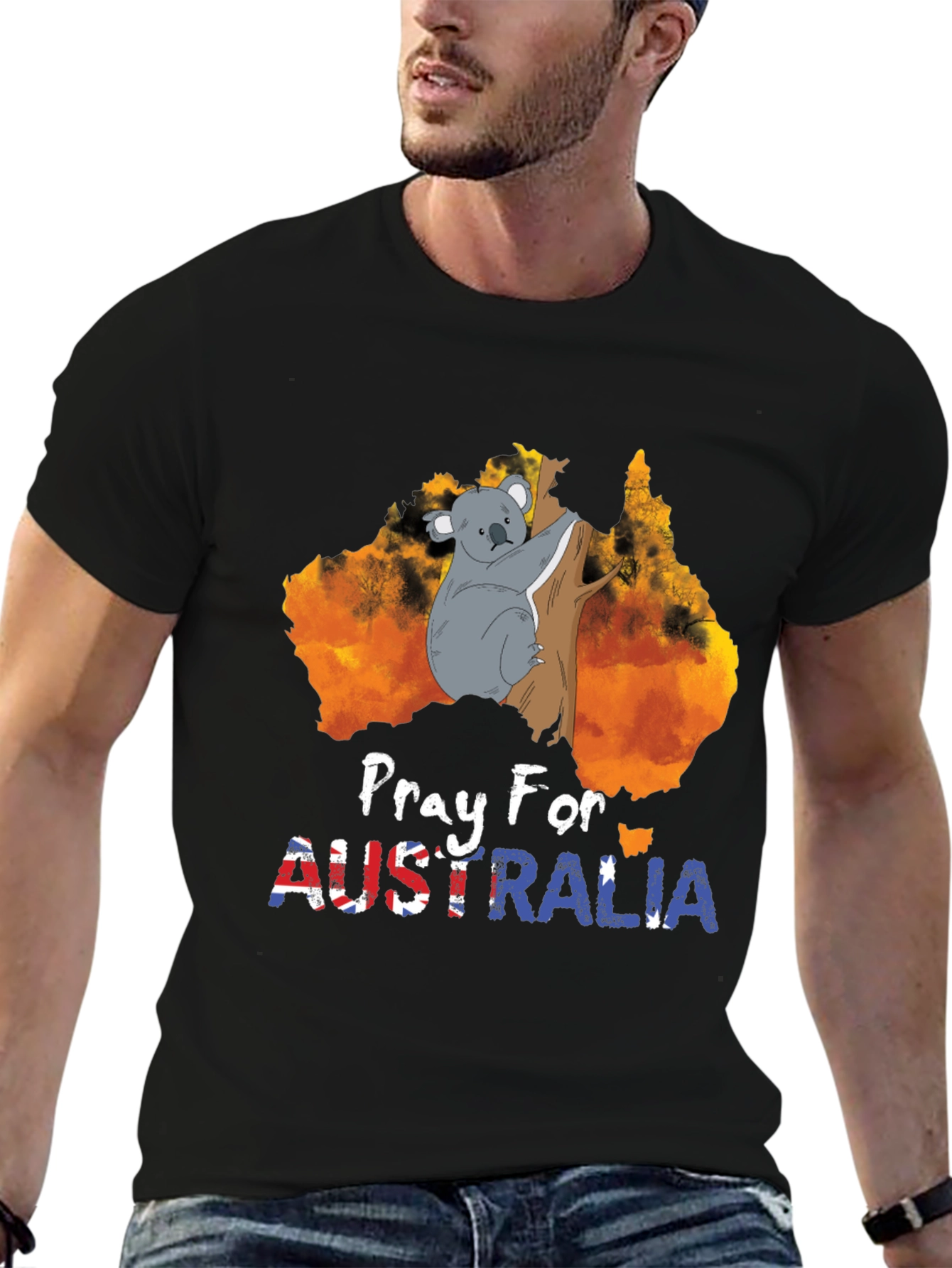 Pray for Australia Koala Graphic Tee
