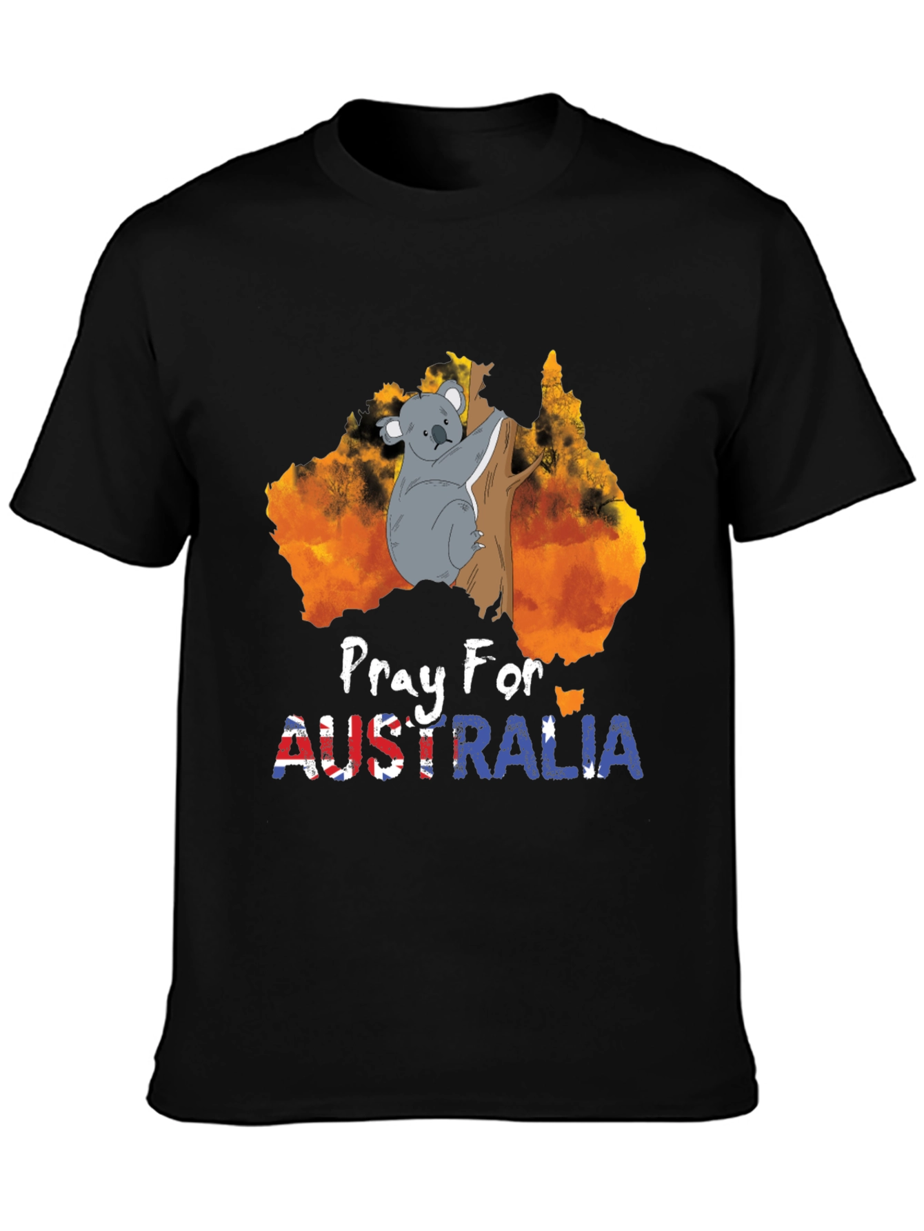 Pray for Australia Koala Graphic Tee