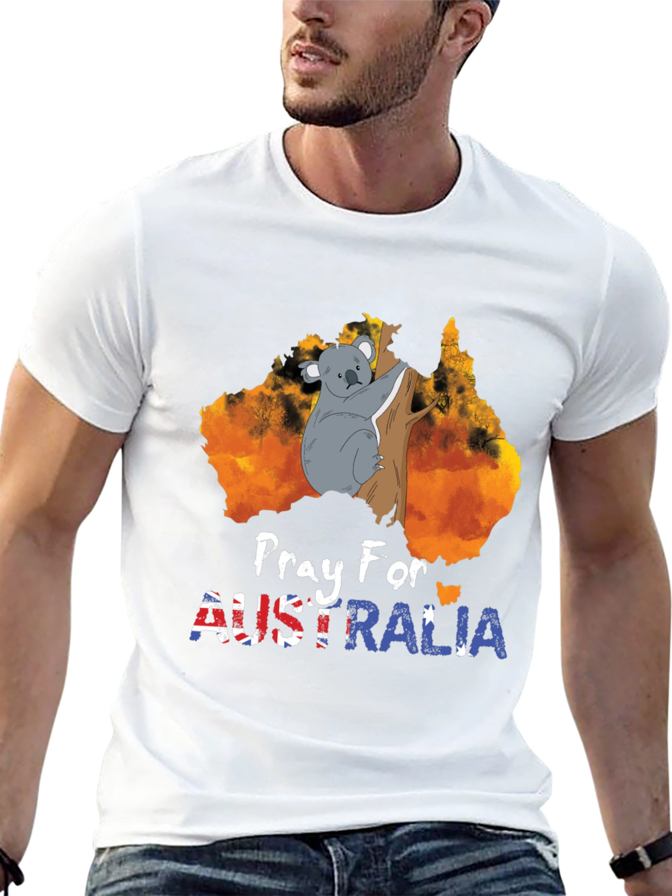 Pray for Australia Koala Graphic Tee
