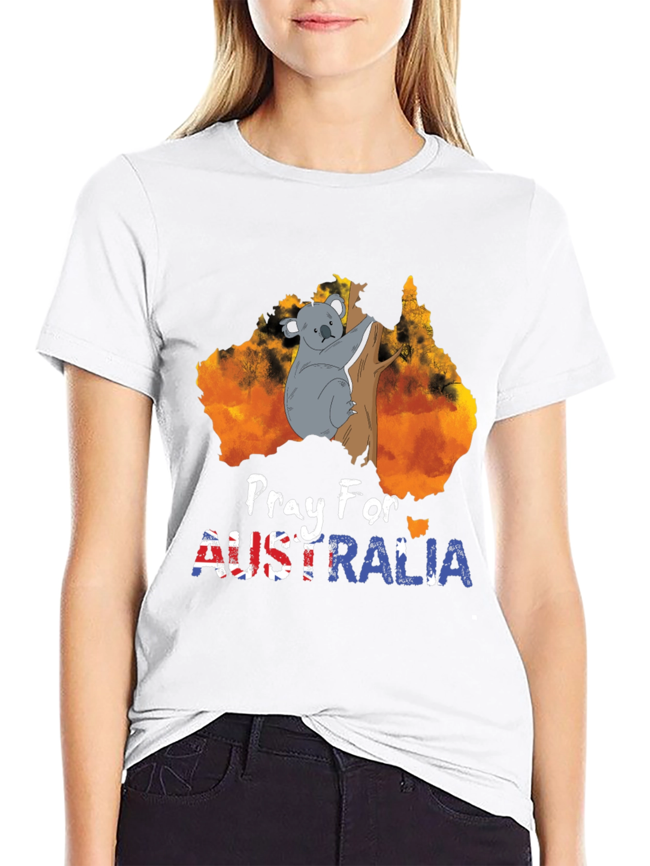 Pray for Australia Koala Graphic Tee