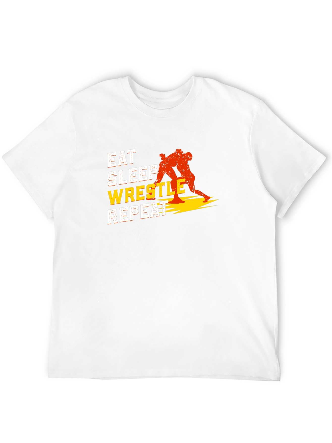 Eat Sleep Wrestle Repeat Graphic T-Shirt