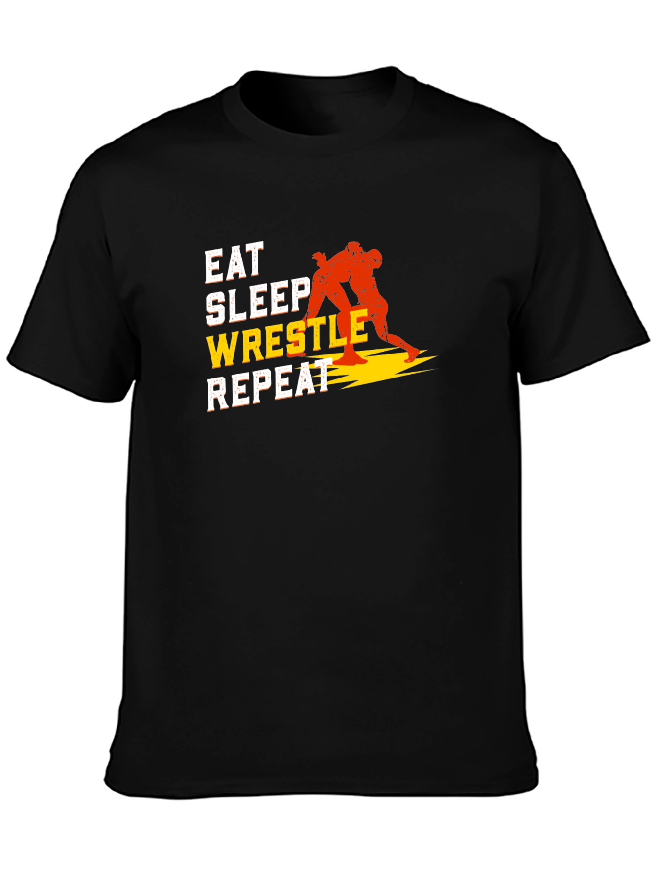 Eat Sleep Wrestle Repeat Graphic T-Shirt