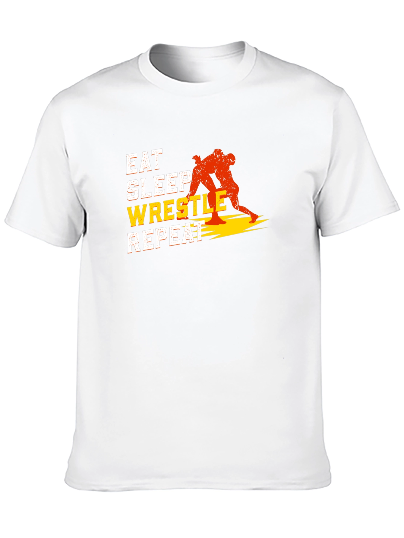 Eat Sleep Wrestle Repeat Graphic T-Shirt