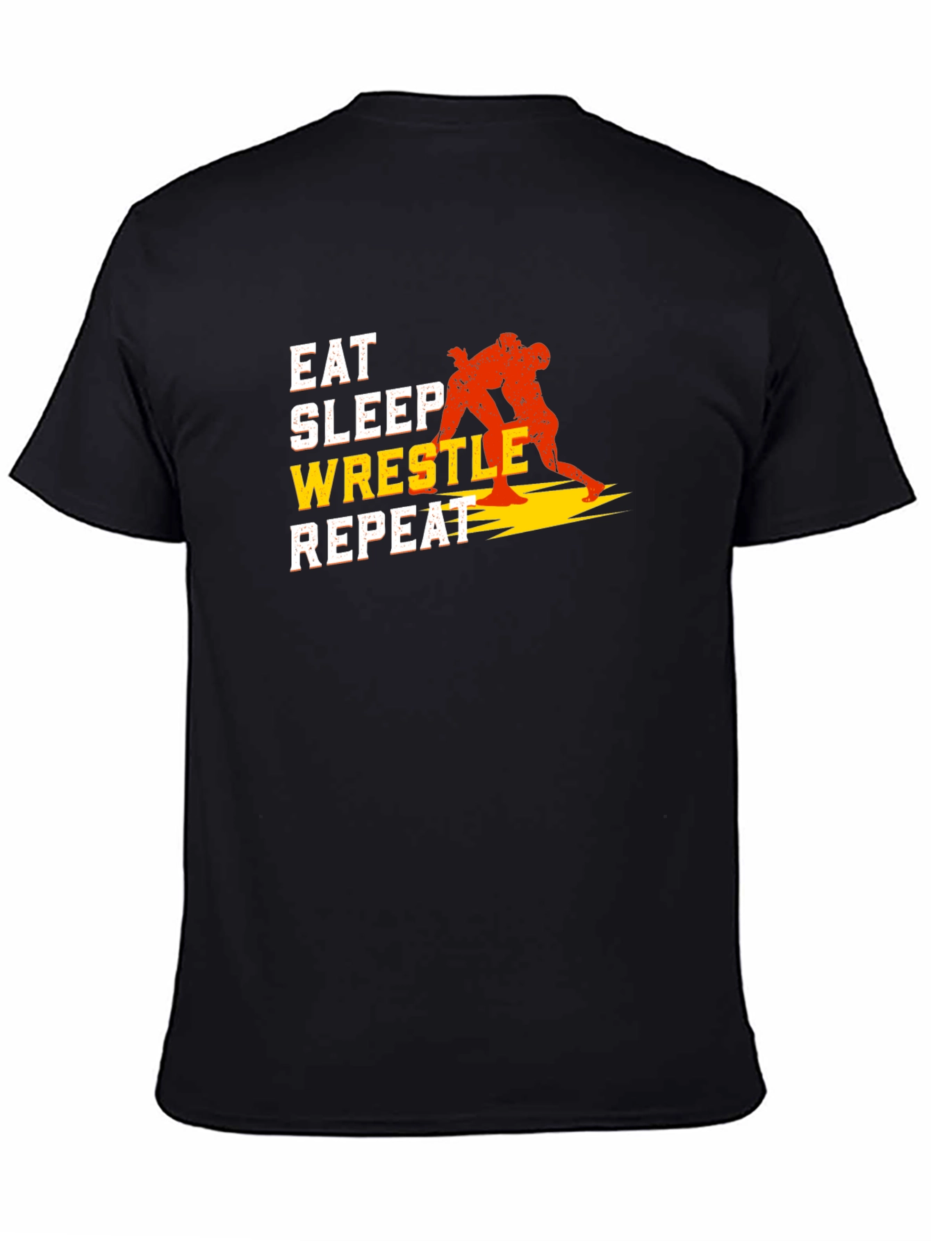 Eat Sleep Wrestle Repeat Graphic T-Shirt
