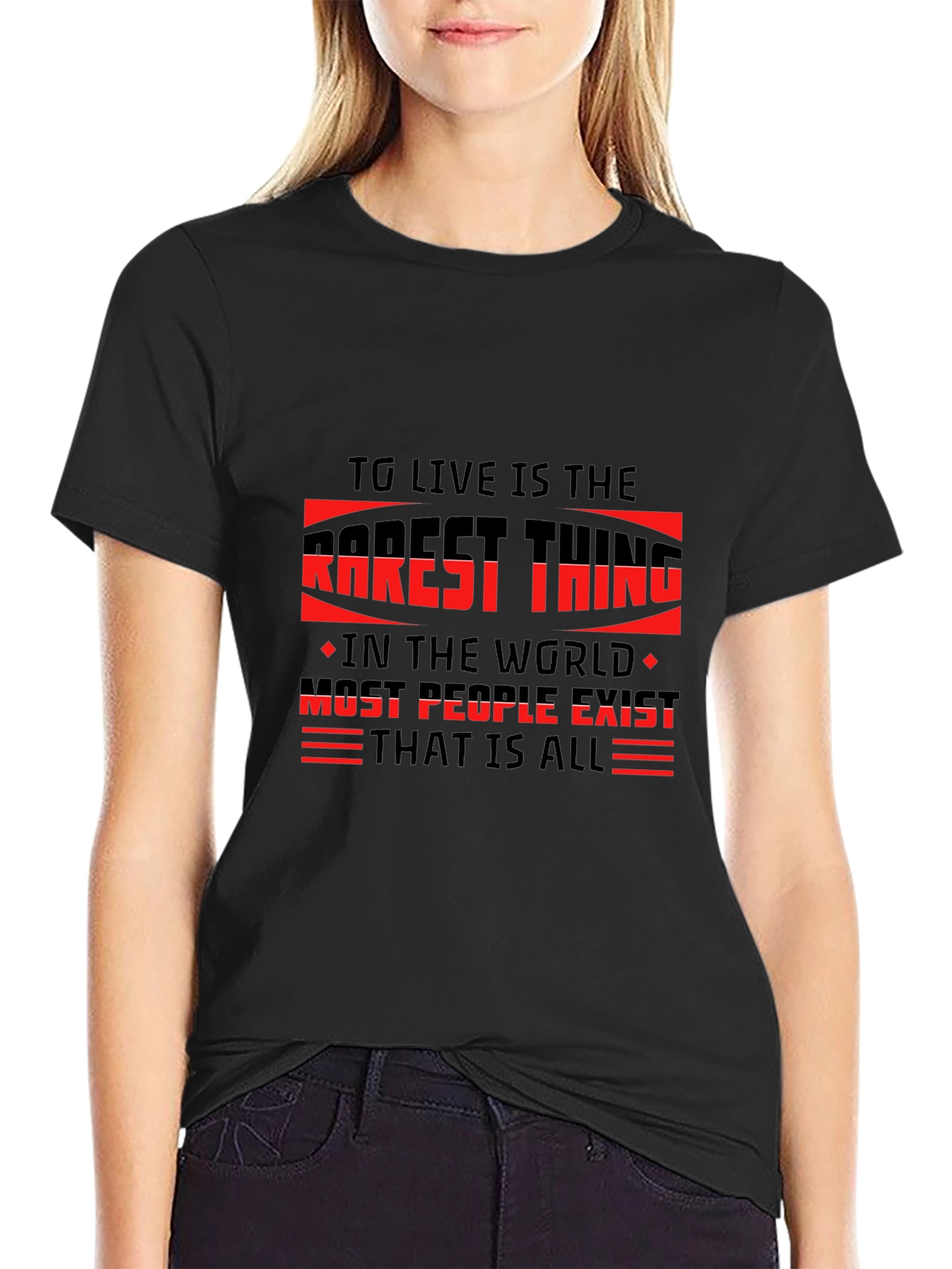 TG Live is the Rarest Thing Black T-Shirt