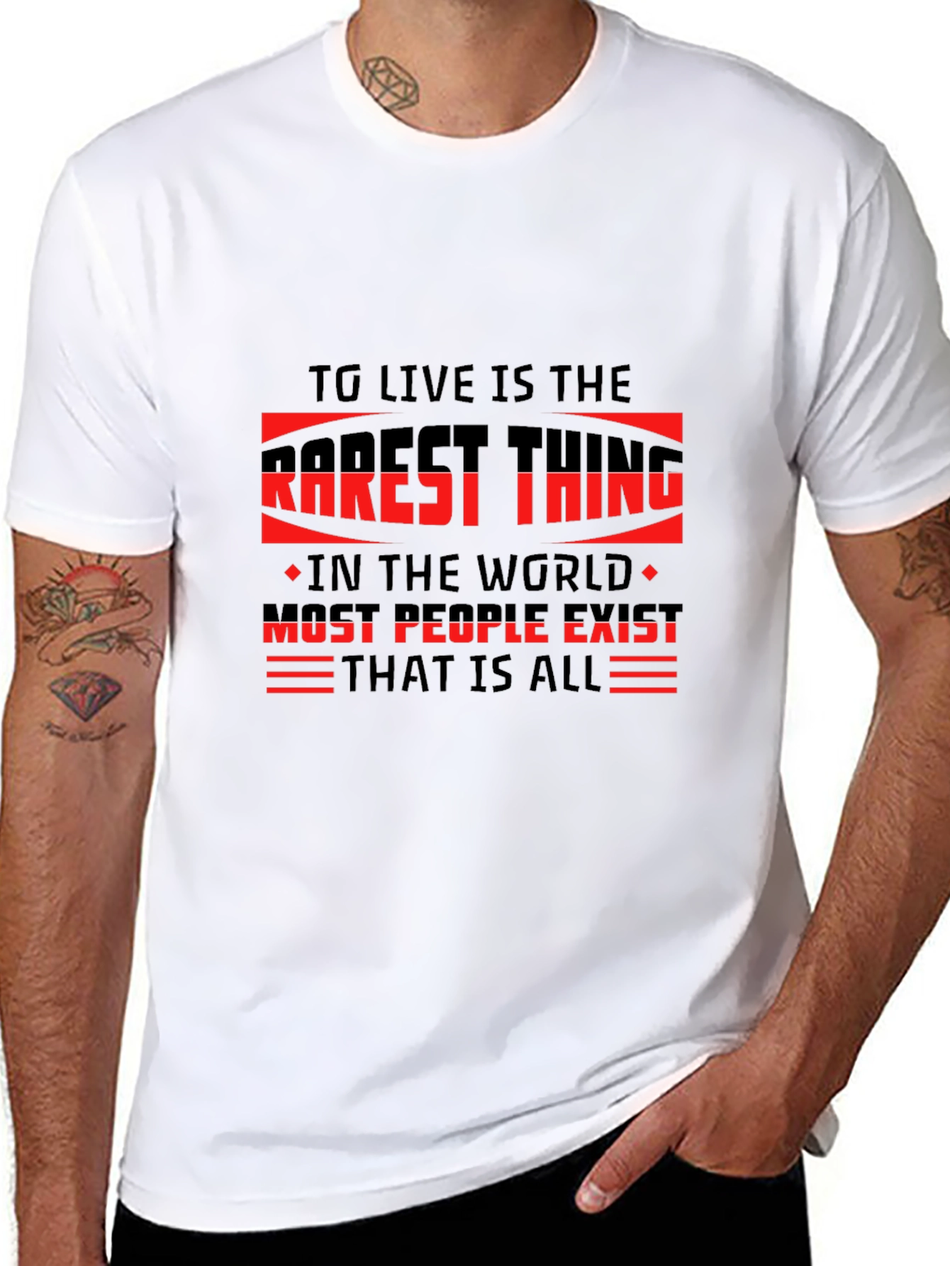 TG Live is the Rarest Thing Black T-Shirt