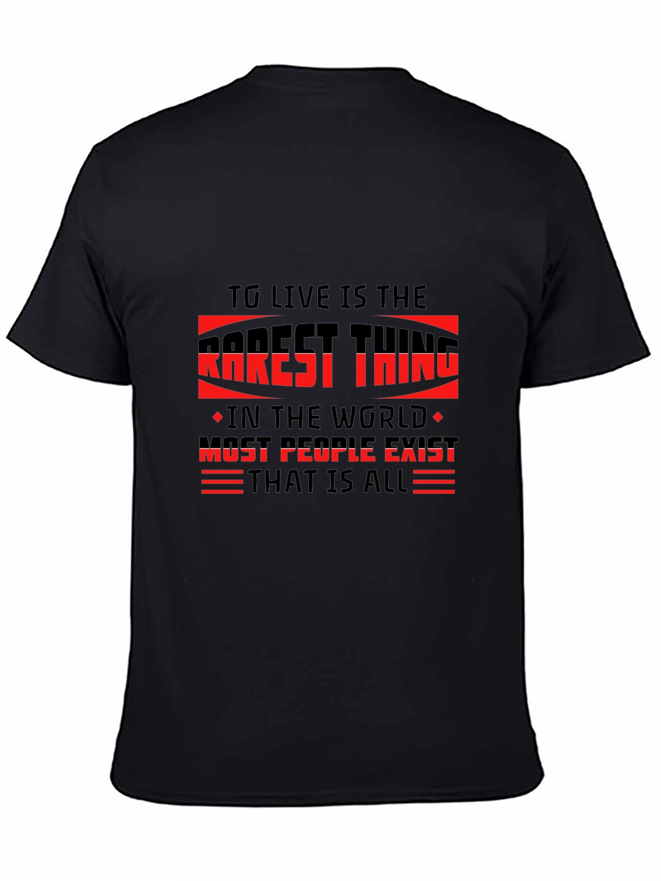 TG Live is the Rarest Thing Black T-Shirt