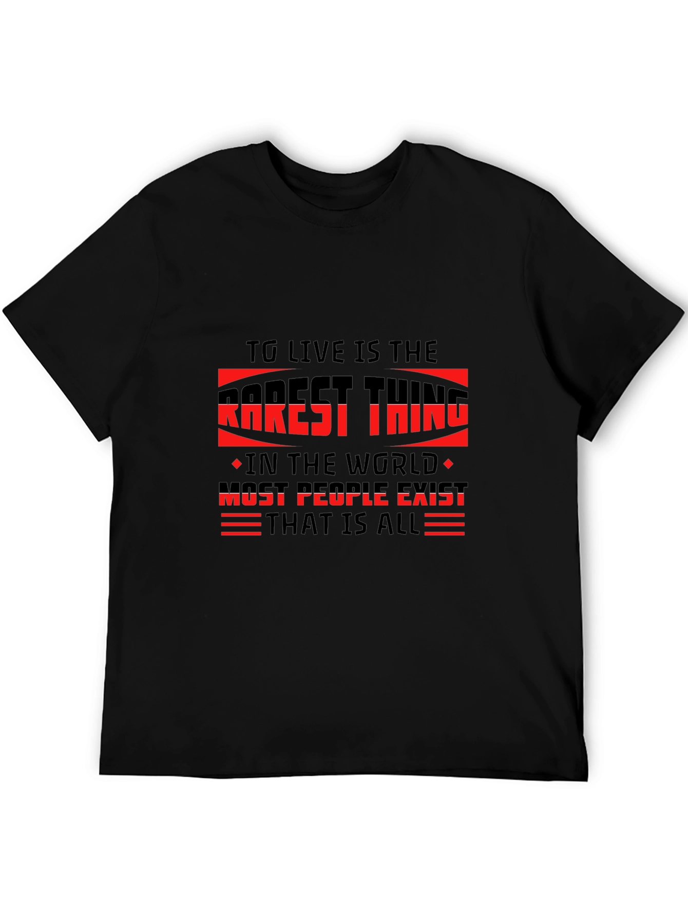 TG Live is the Rarest Thing Black T-Shirt