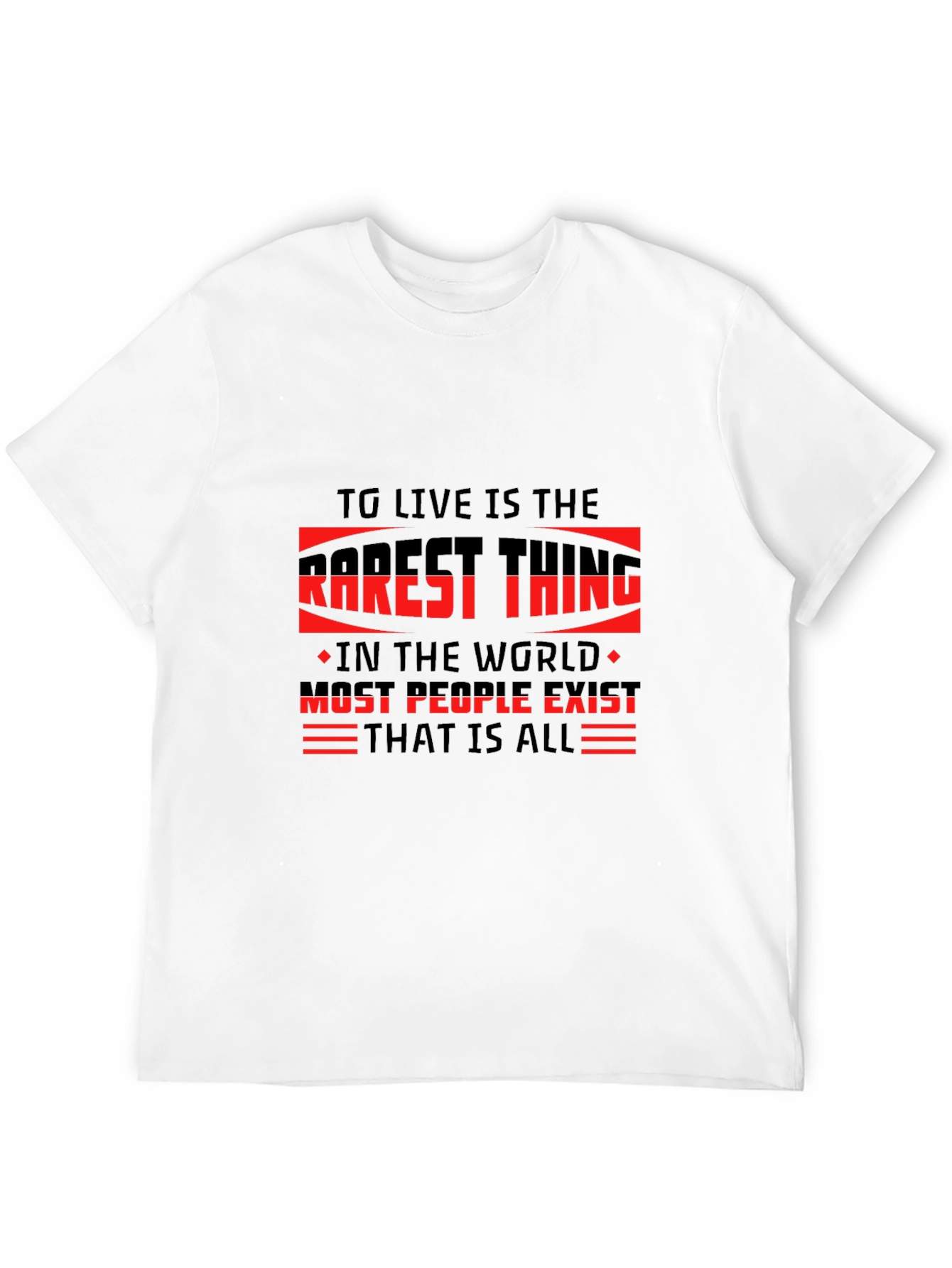 TG Live is the Rarest Thing Black T-Shirt