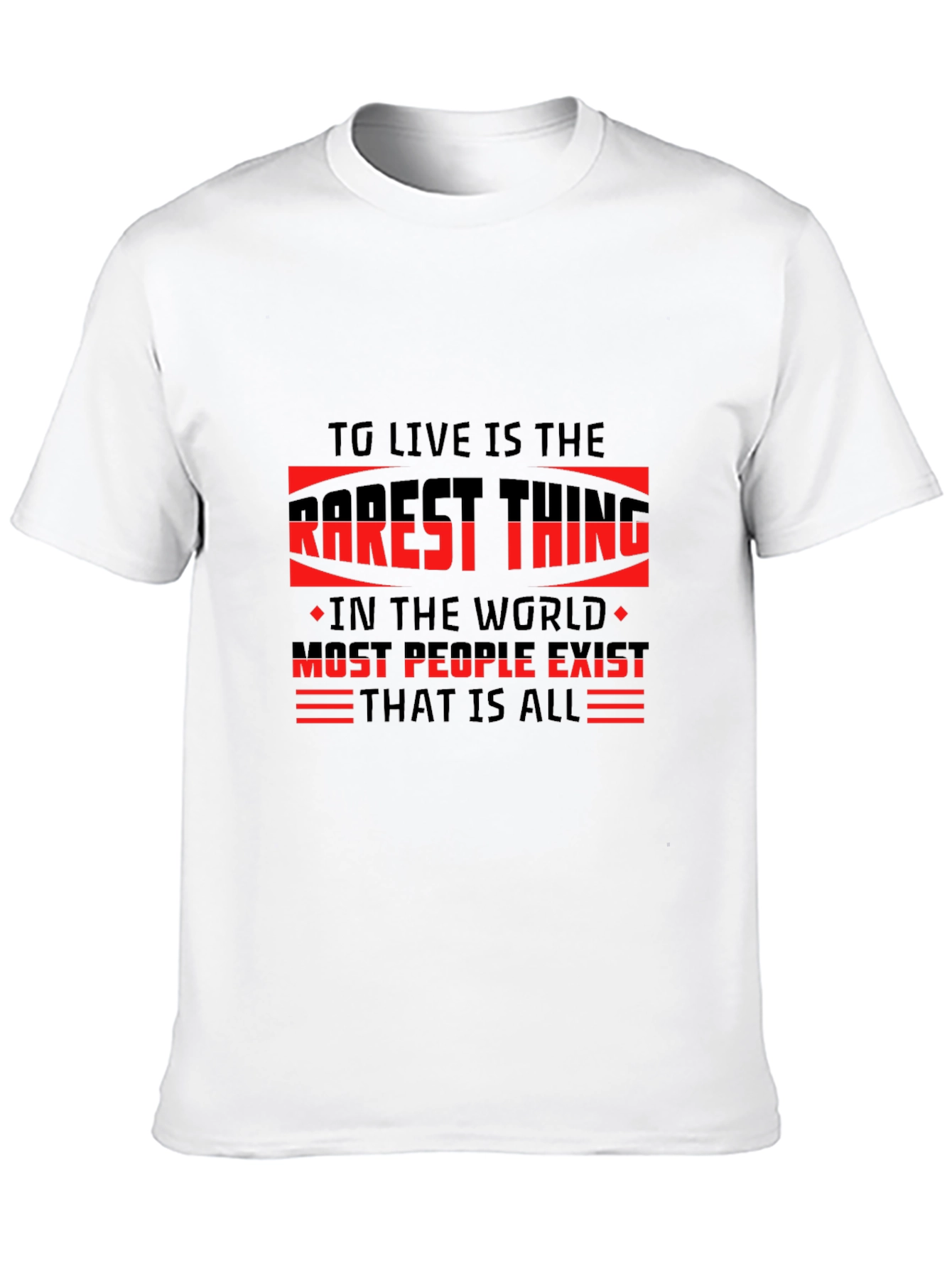 TG Live is the Rarest Thing Black T-Shirt