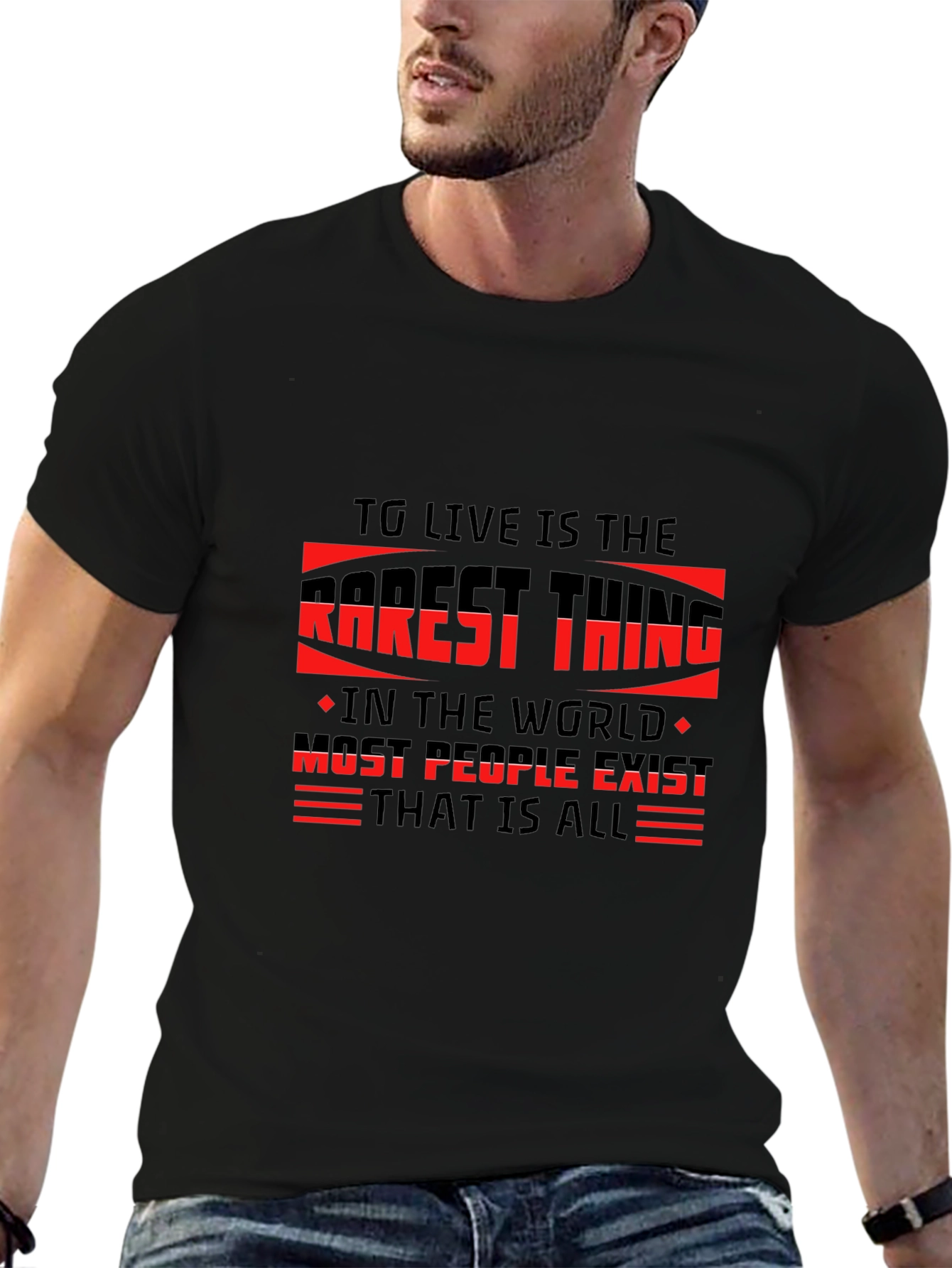 TG Live is the Rarest Thing Black T-Shirt