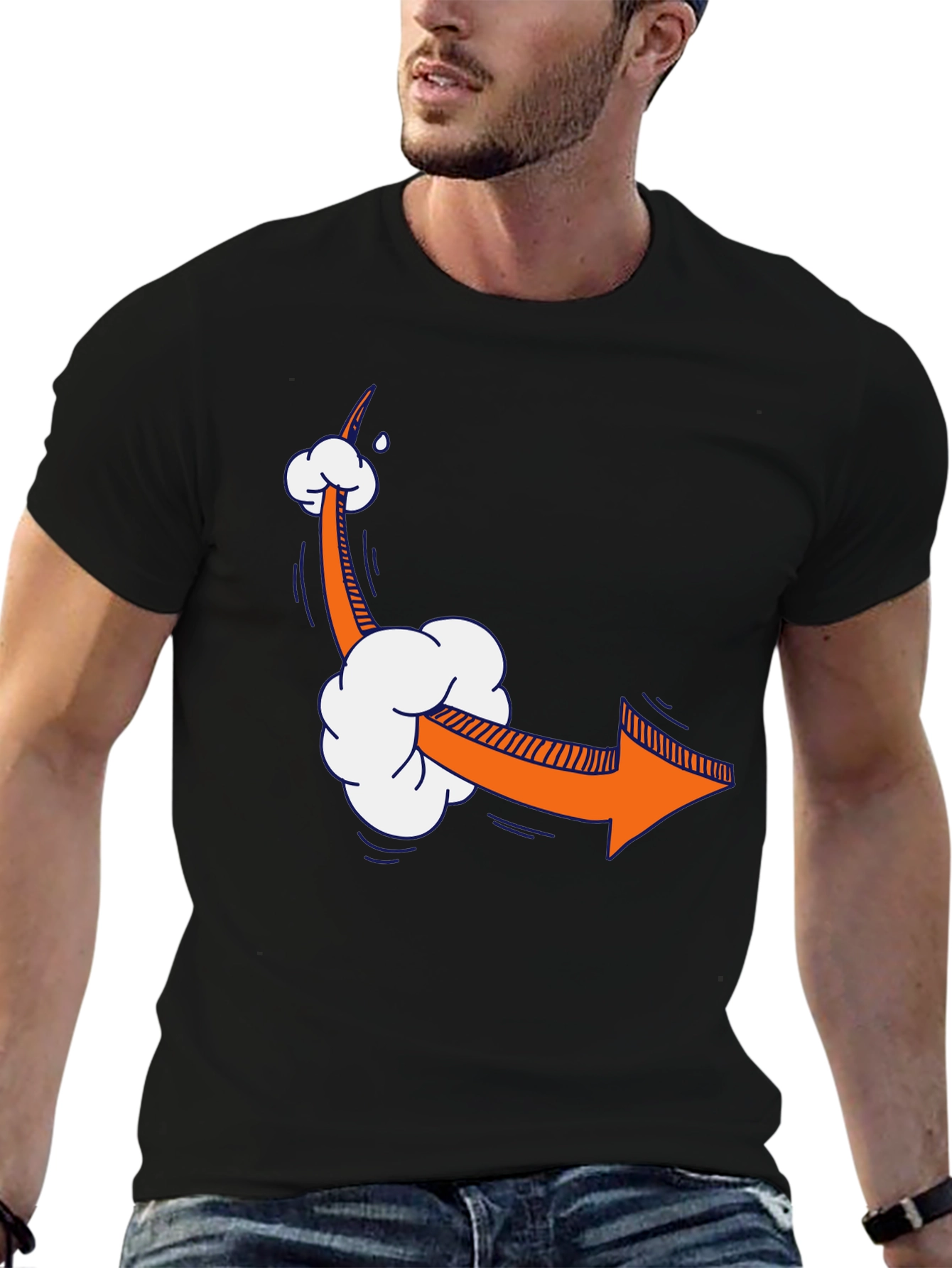 Cartoon Arrow T-Shirt - Funny Directional Tee