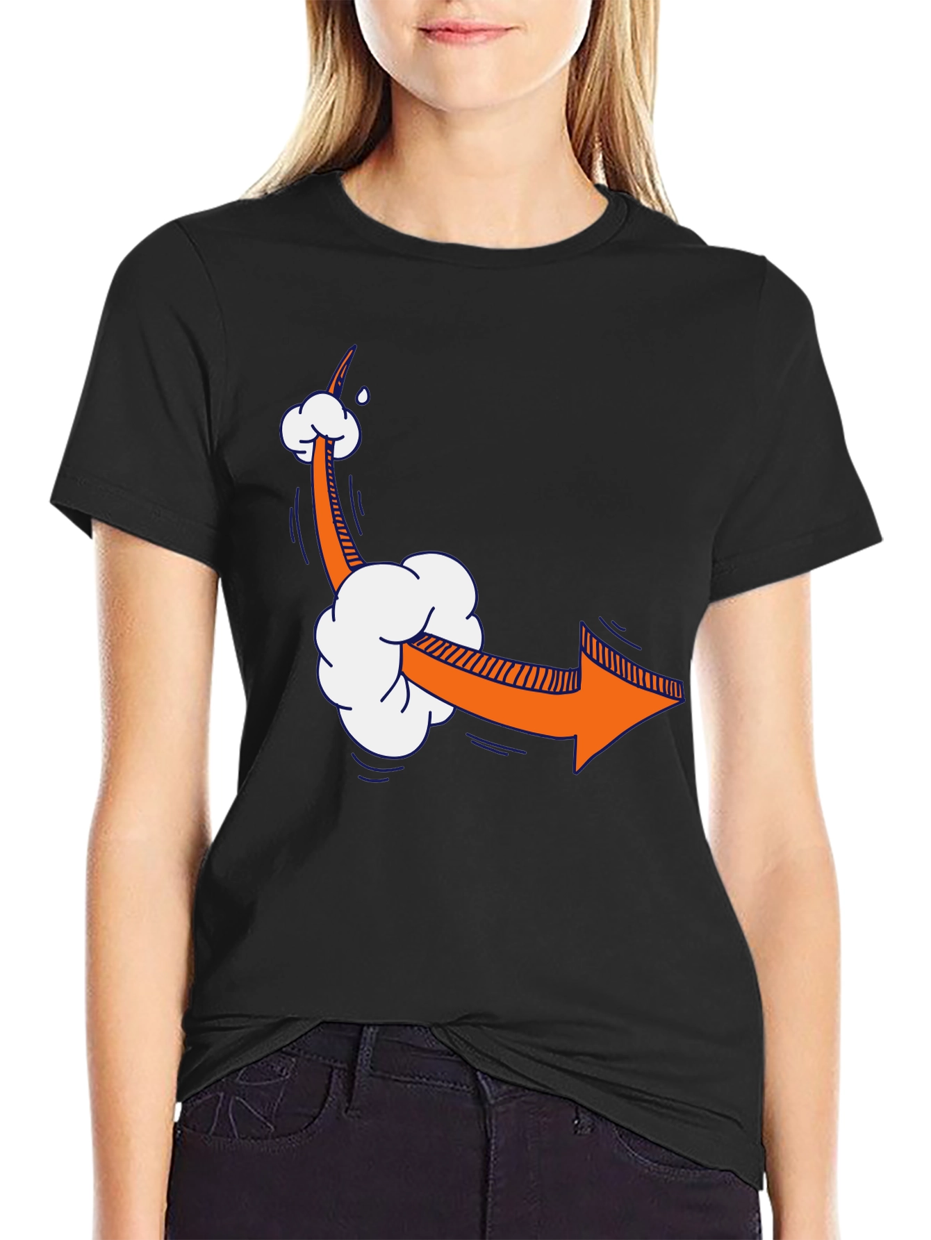 Cartoon Arrow T-Shirt - Funny Directional Tee