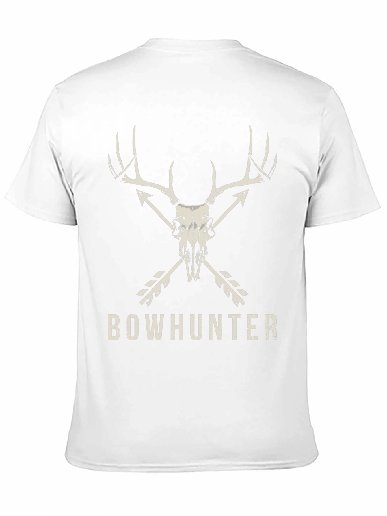 Bowhunter Deer Skull Graphic T-Shirt