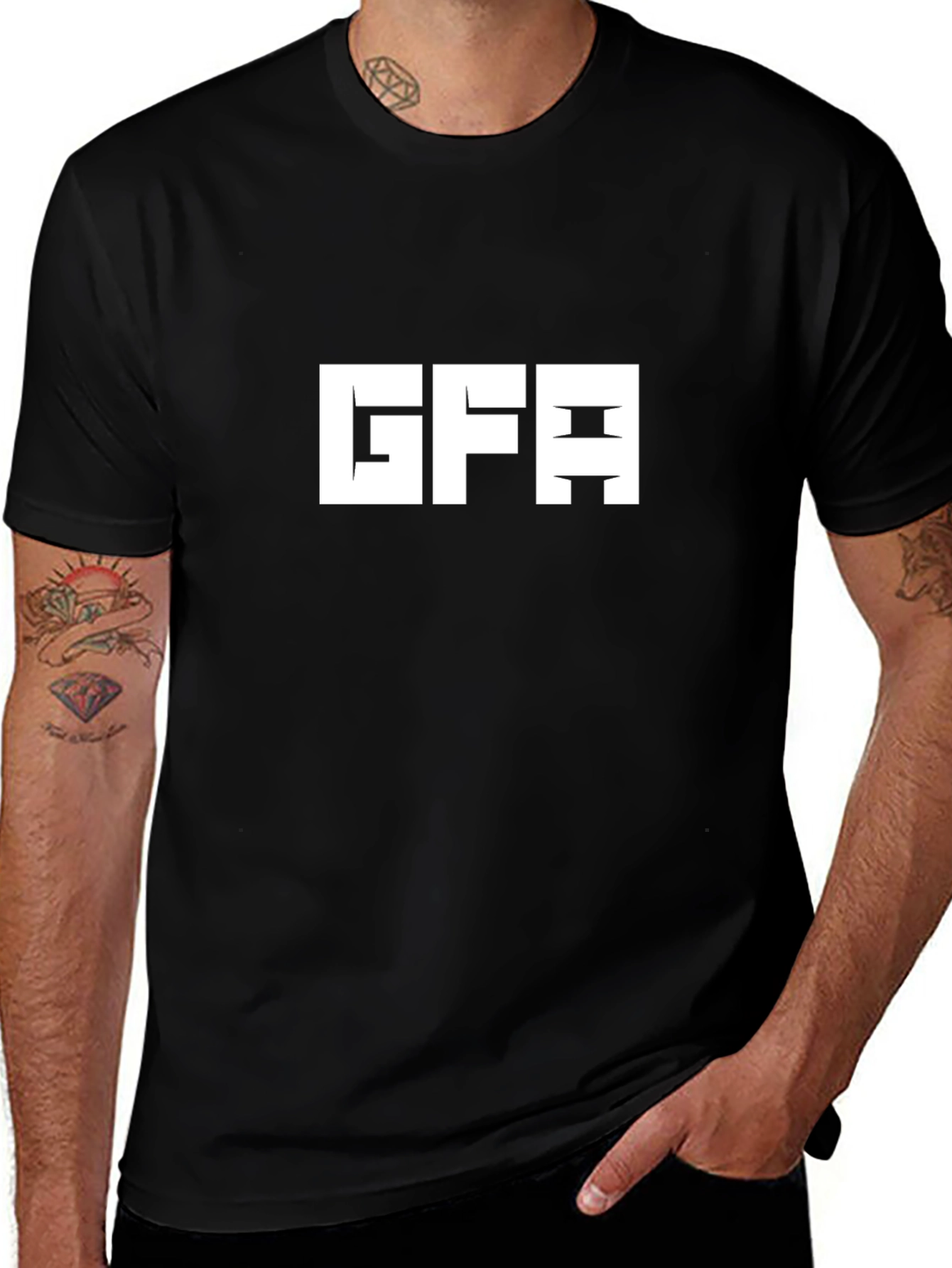GFA Graphic Black T-Shirt - Bold Statement Tee