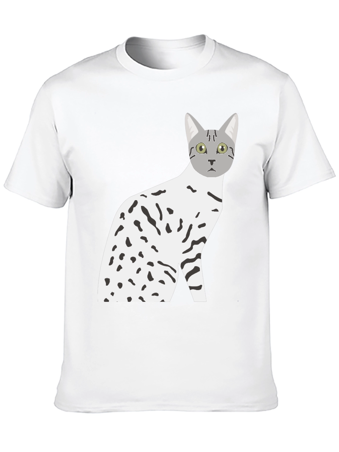 Cat Graphic Tee - Mens Black T-Shirt