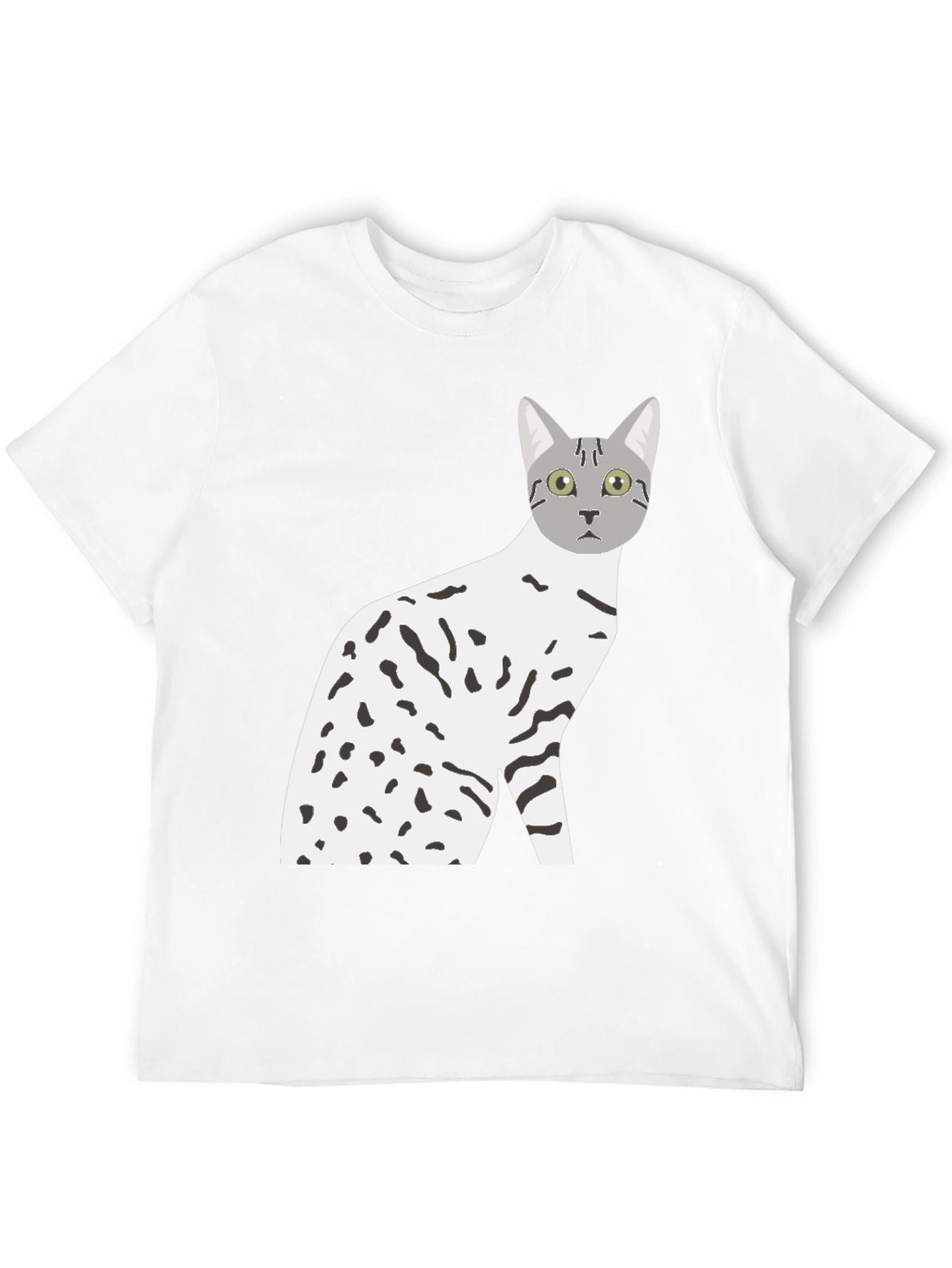 Cat Graphic Tee - Mens Black T-Shirt