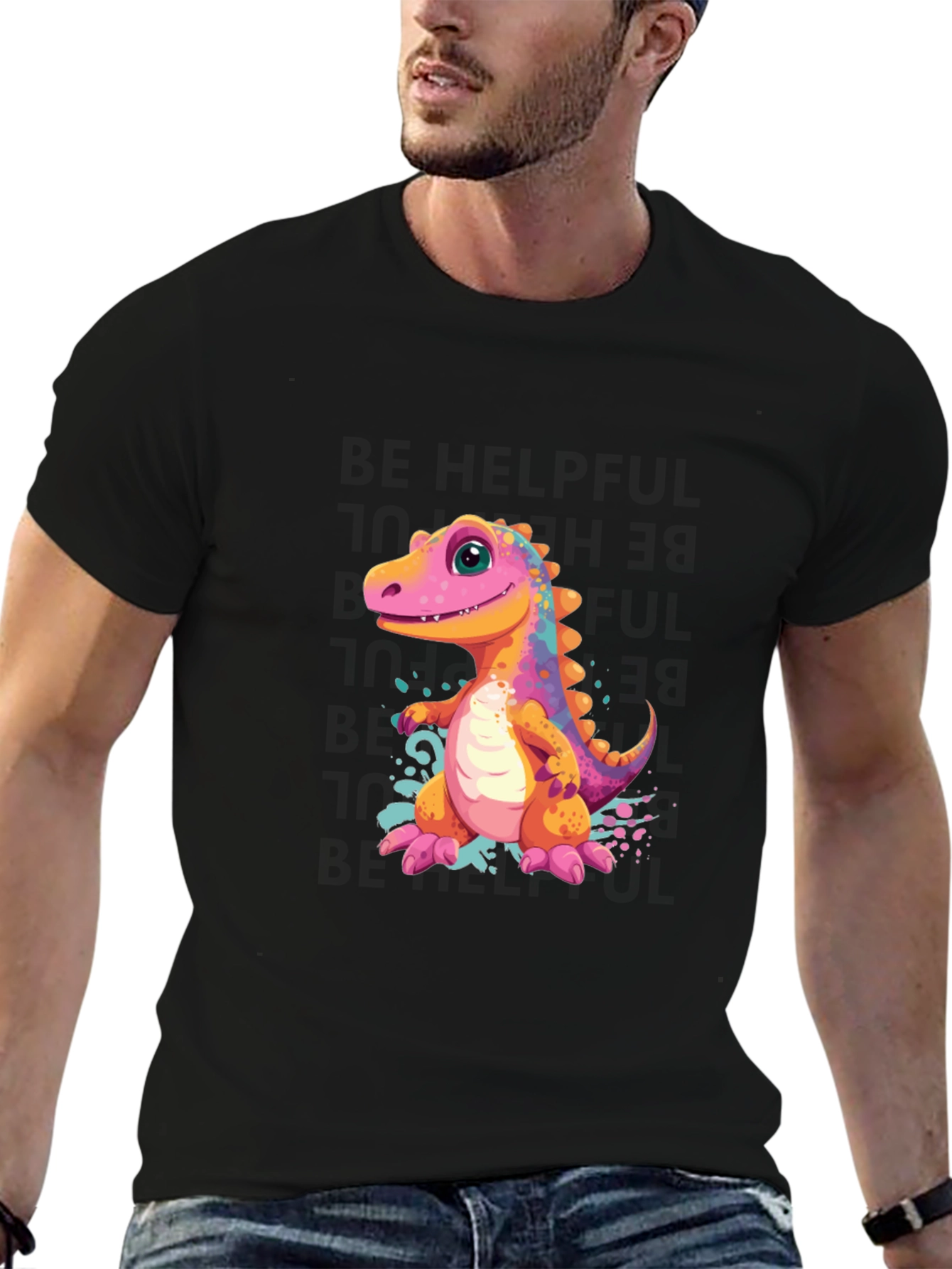 Dino T-Shirt - Cute Cartoon Dinosaur Design