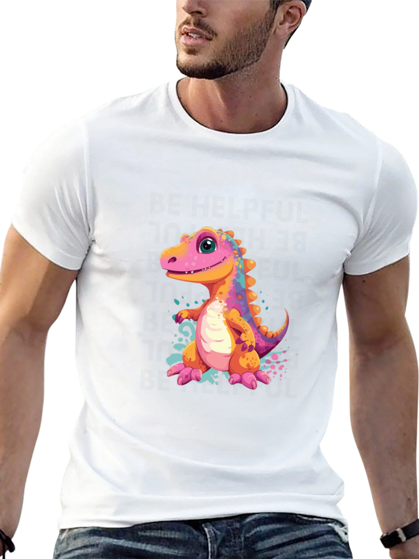 Dino T-Shirt - Cute Cartoon Dinosaur Design
