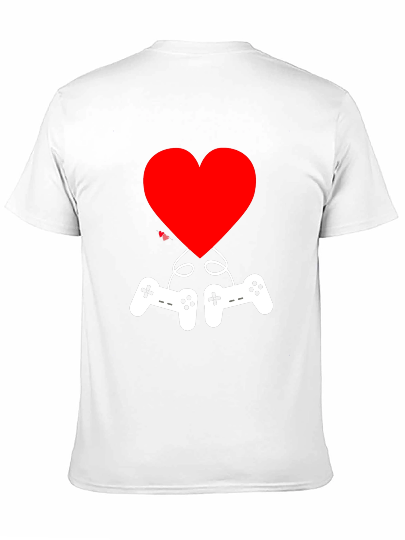 Gamer Love T-Shirt - Heart & Controller Graphic Tee