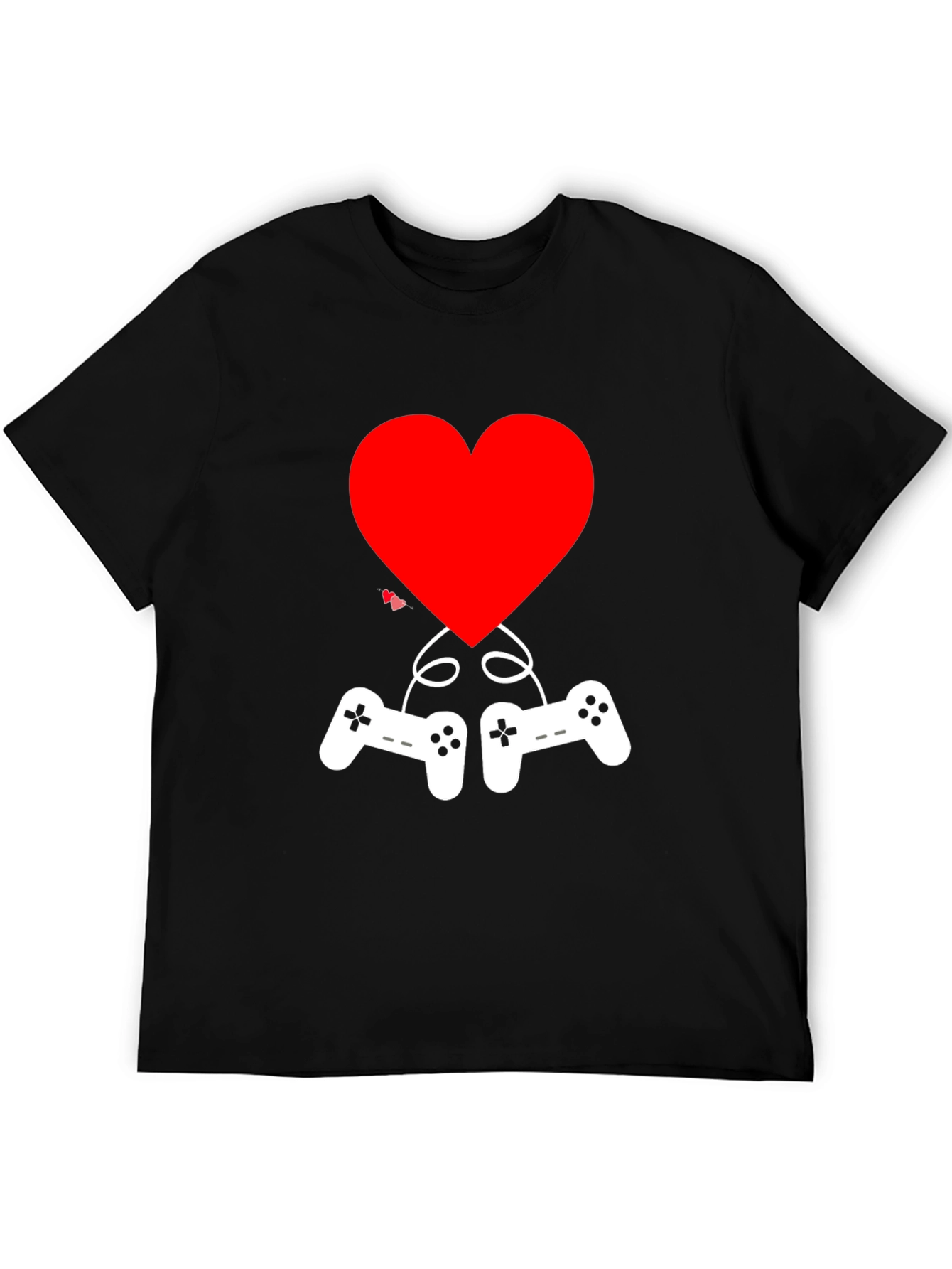 Gamer Love T-Shirt - Heart & Controller Graphic Tee