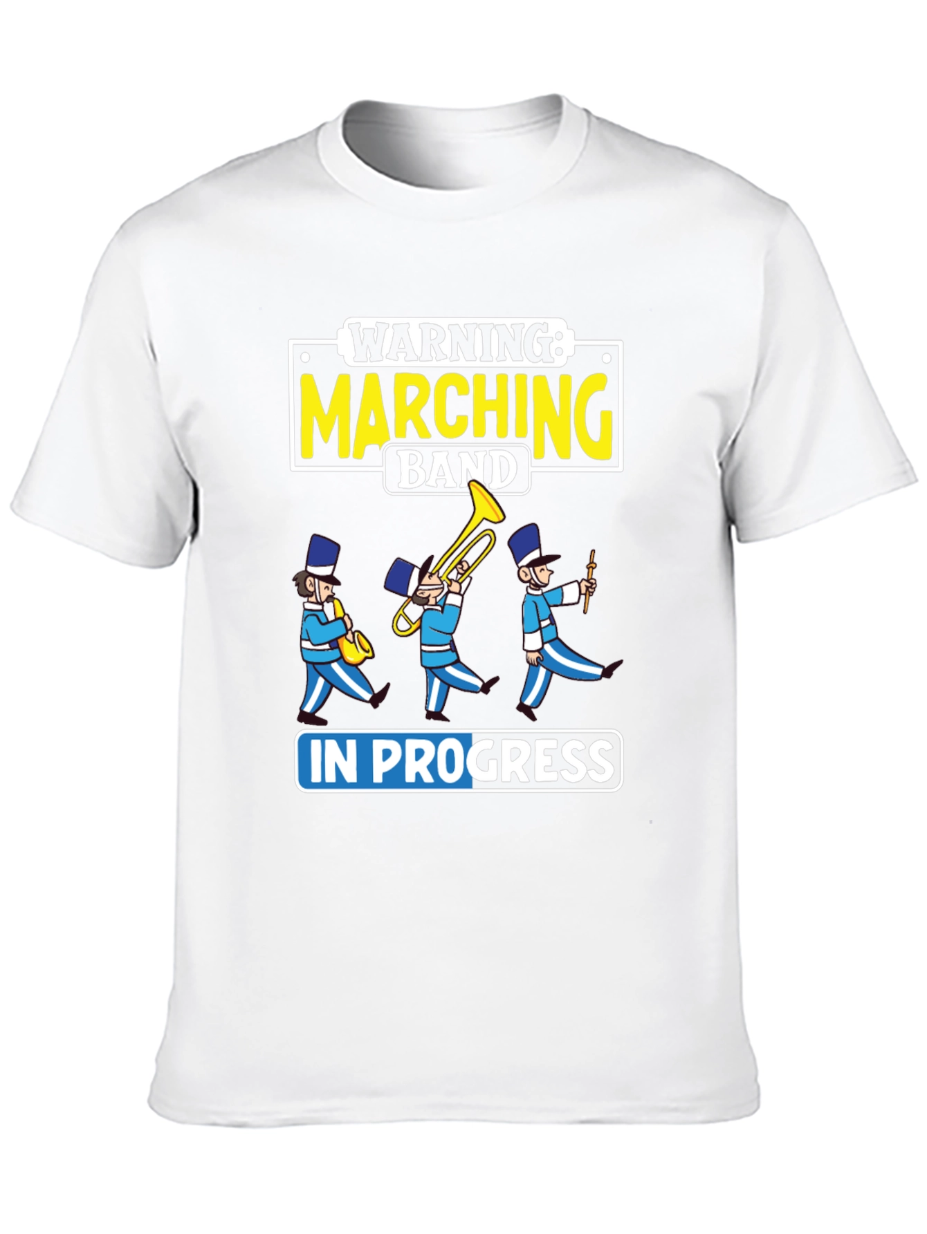 Marching Band In Progress T-Shirt Funny Band Tee