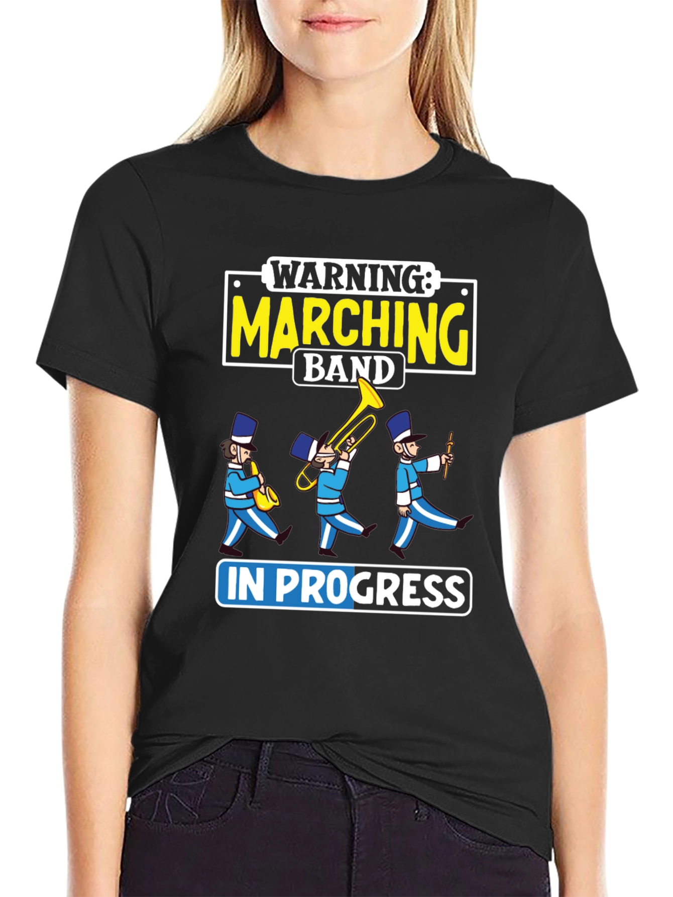 Marching Band In Progress T-Shirt Funny Band Tee