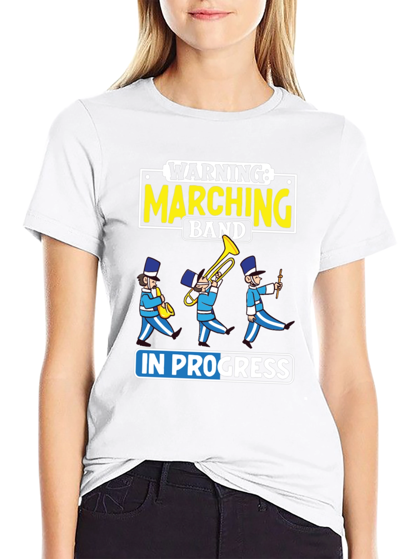 Marching Band In Progress T-Shirt Funny Band Tee