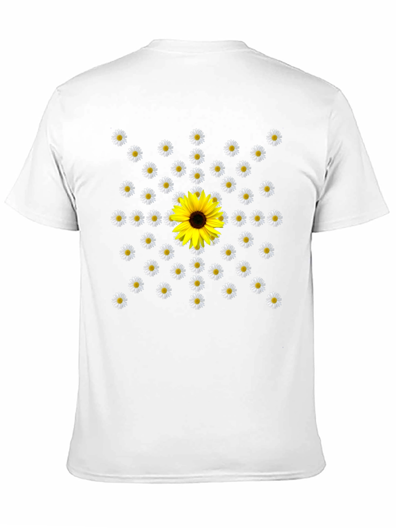 Daisy & Sunflower Graphic T-Shirt - Black