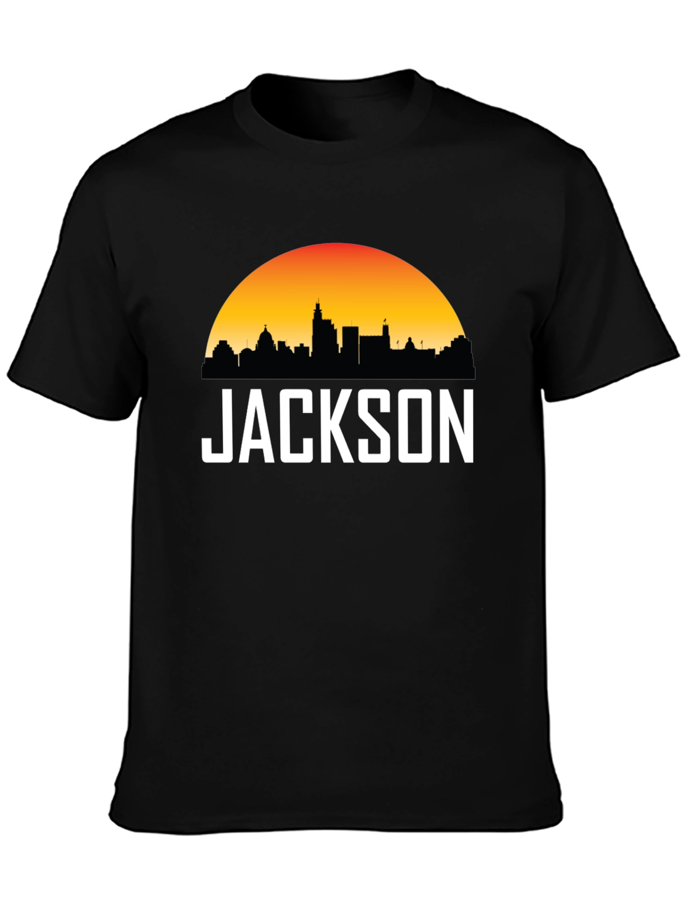 Jackson Skyline Graphic Tee - Sunset Cityscape