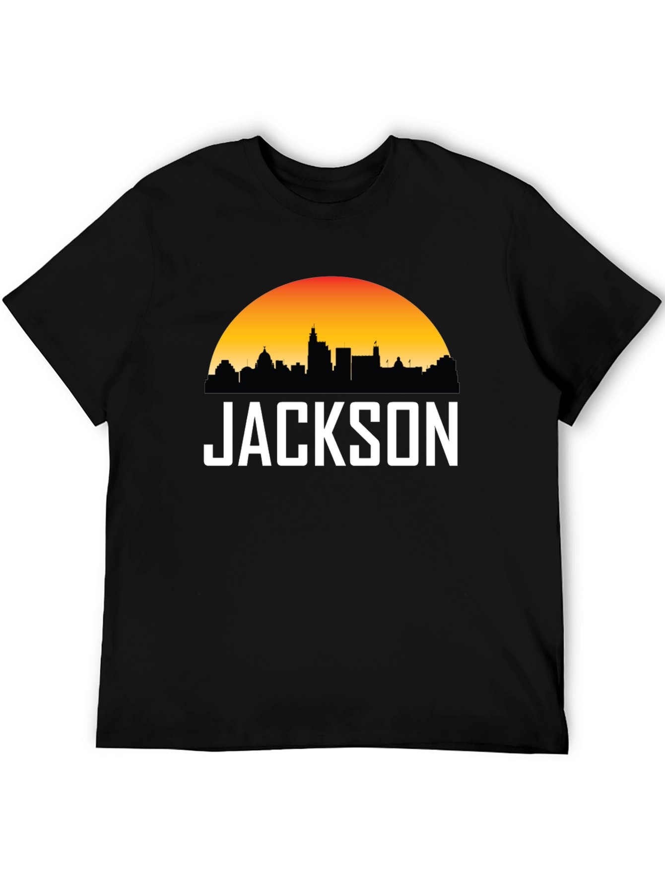 Jackson Skyline Graphic Tee - Sunset Cityscape