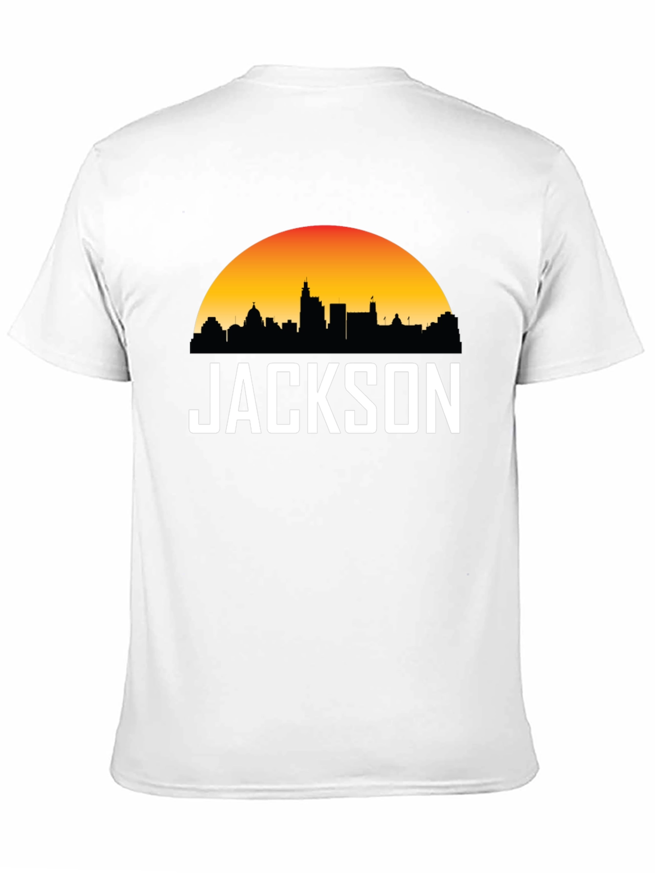 Jackson Skyline Graphic Tee - Sunset Cityscape