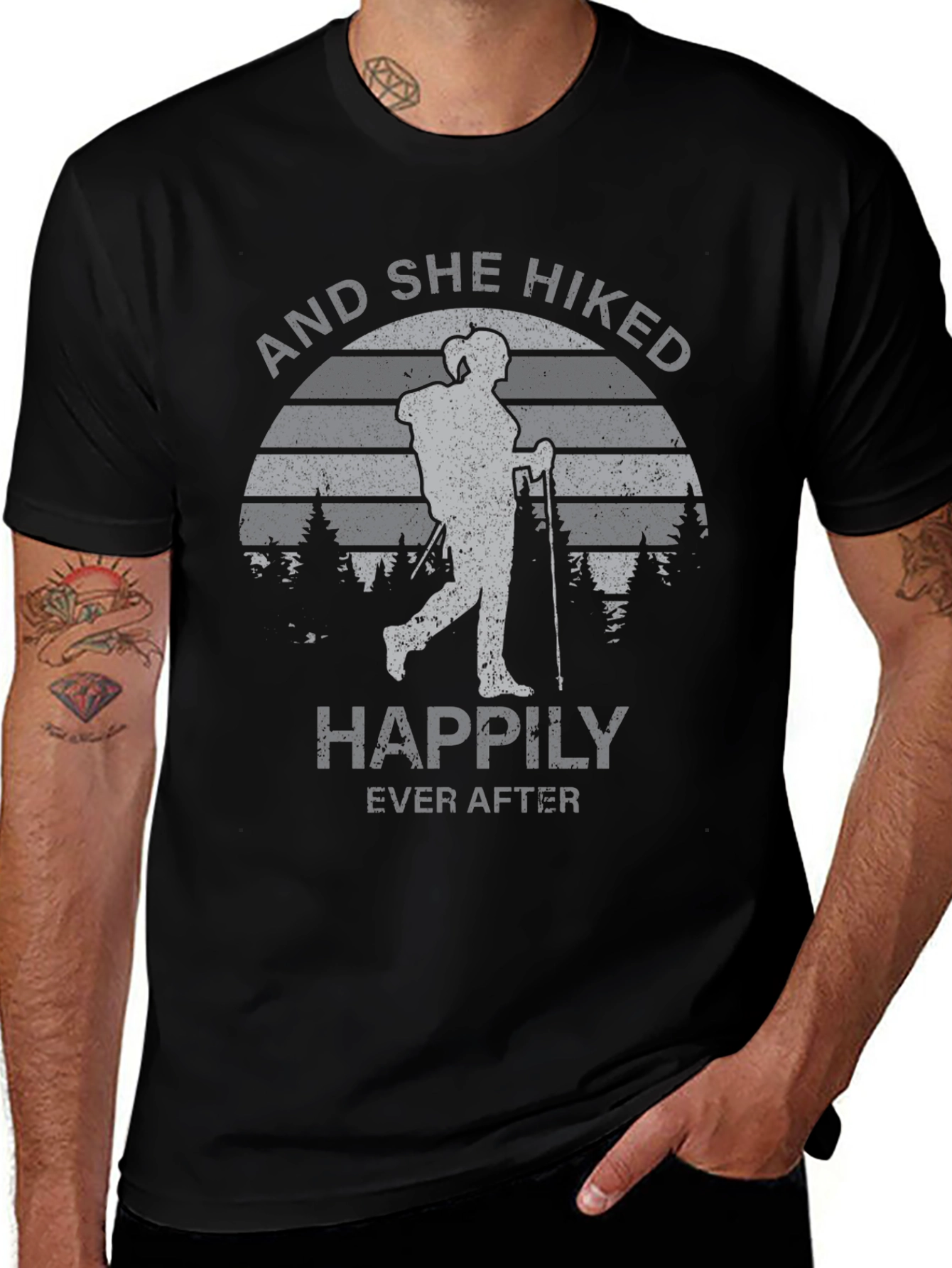 And She Hiked Happily Ever After T-Shirt