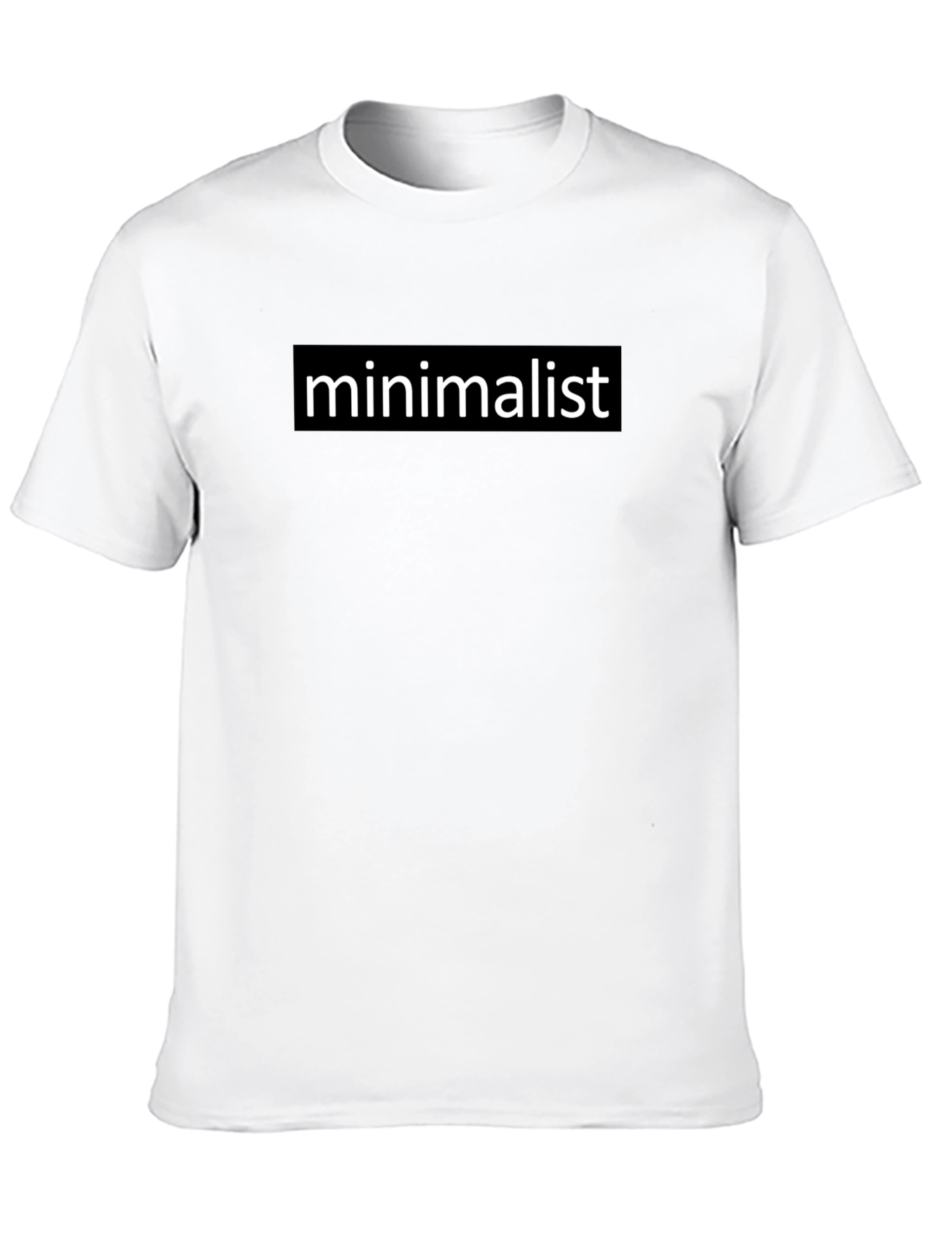 Minimalist Graphic T-Shirt - Black Cotton Tee