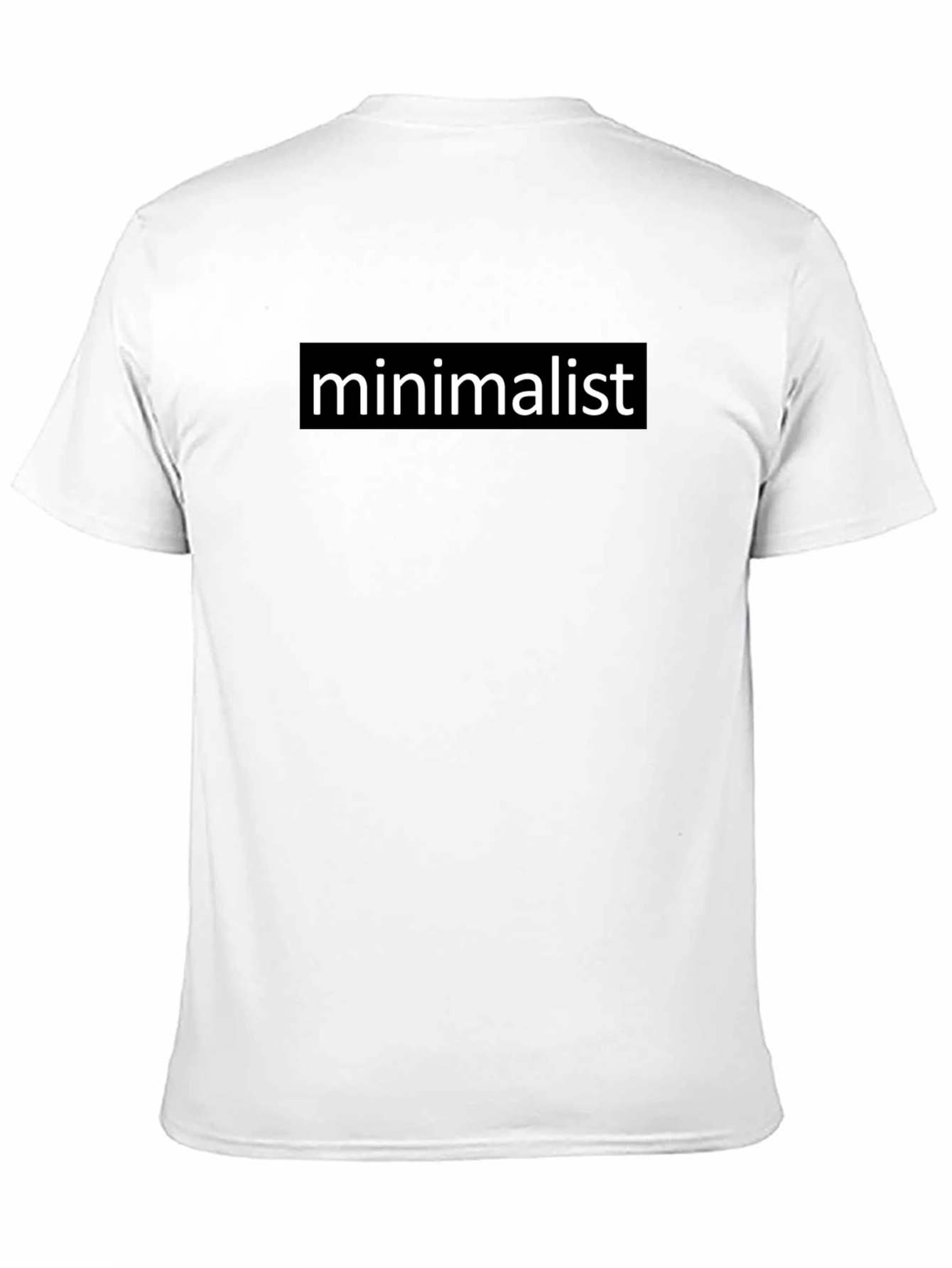 Minimalist Graphic T-Shirt - Black Cotton Tee