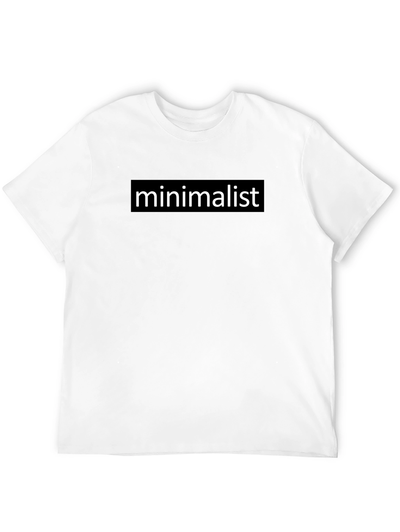 Minimalist Graphic T-Shirt - Black Cotton Tee