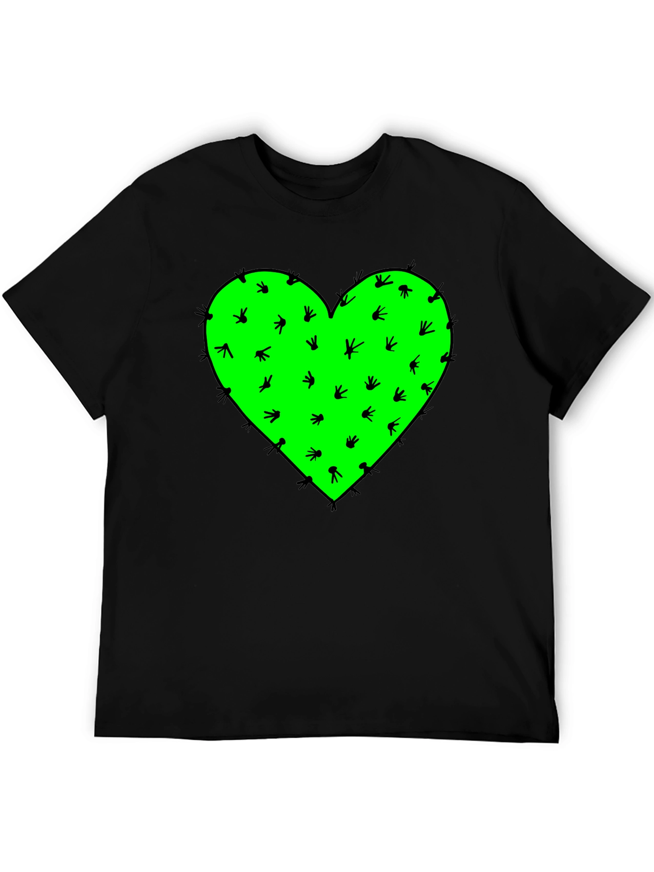 Cactus Heart Graphic Tee - Prickly Love Shirt