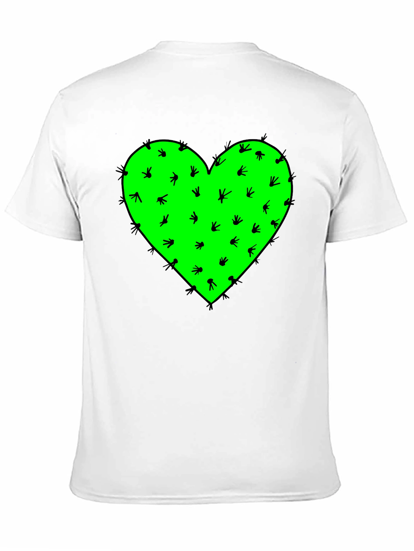 Cactus Heart Graphic Tee - Prickly Love Shirt