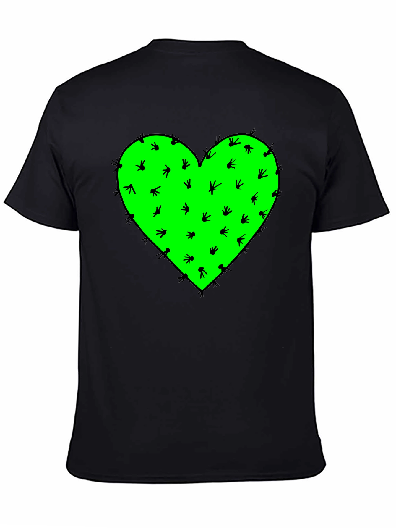 Cactus Heart Graphic Tee - Prickly Love Shirt